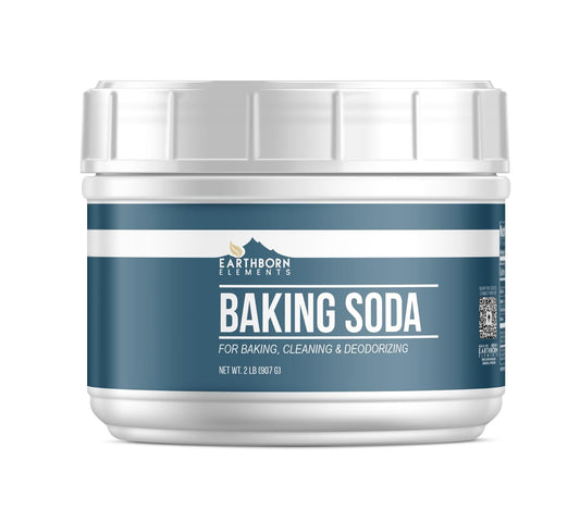 Earthborn Elements Baking Soda (2 lb) Sodium Bicarbonate, Cooking, Cleaning & Deodorizing