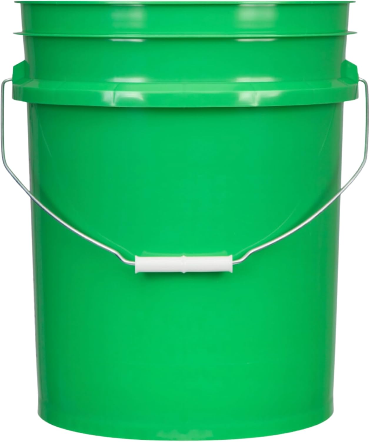 House Naturals 5 Gallon Premium HPDE Plastic Bucket - Made in USA Food Grade Storage Container, BPA Free All Purpose Pail (4, Green)