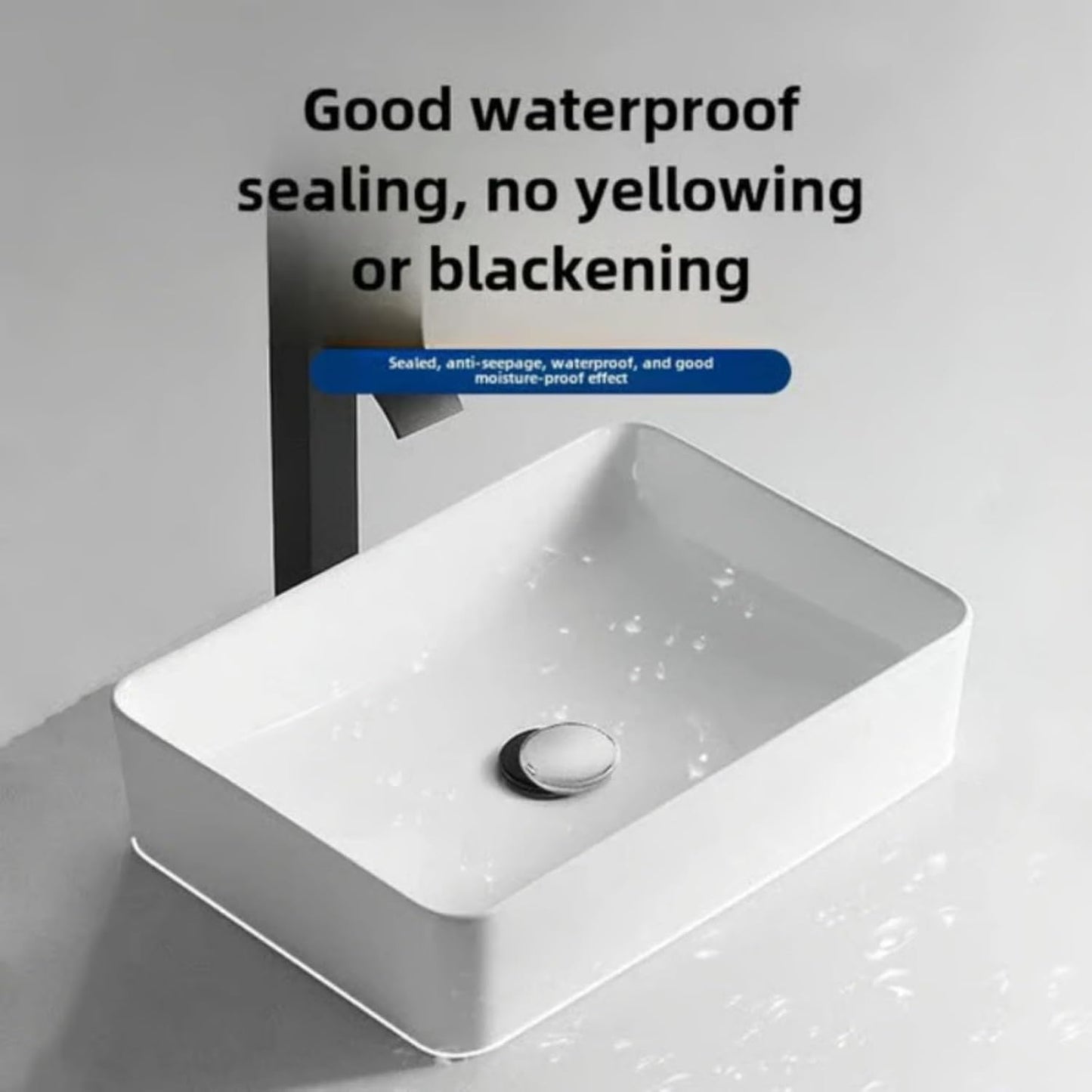 Waterproof White Grout Repair Kit, Grout Pen for Shower Tile, Grout Filler Repair, Squeeze Tube White Caulk, Waterproof & Moisture-Resistant, for Kitchen Bathroom (1)