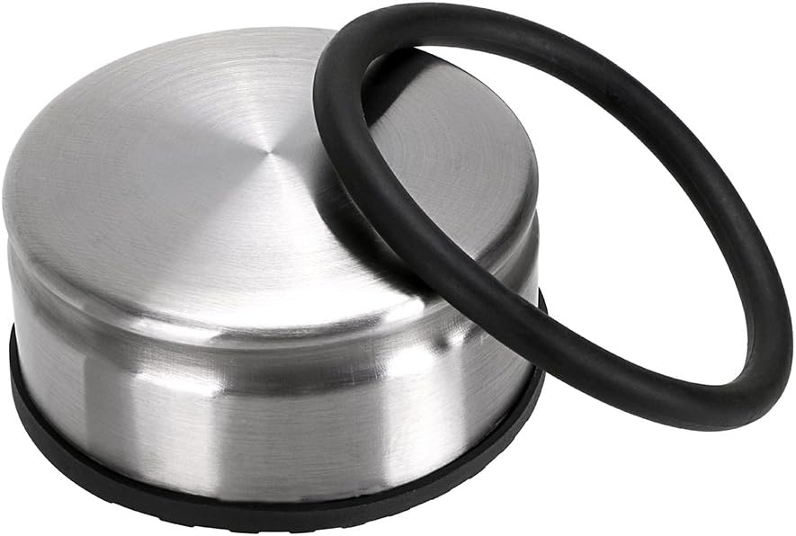 Sumnacon Heavy Duty Floor Door Stopper No Drill, Durability Stainless Steel Door Stops with Anti-Skid Rubber - Contemporary Decorative Safety Door Wedge for Home Office Commercial Industrial, Silver