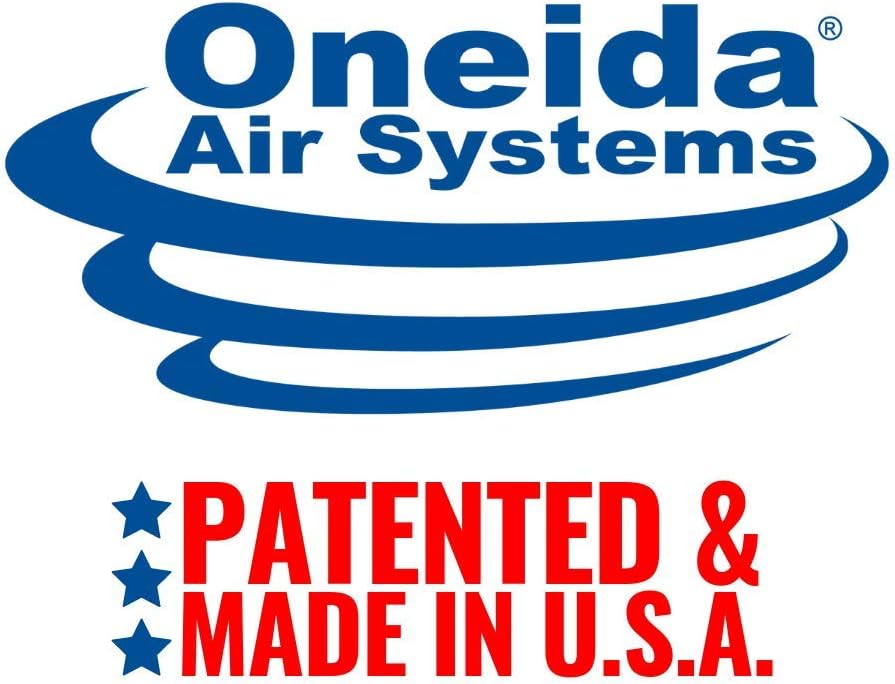 Oneida Air Systems Dust Deputy 2.5 Deluxe Cyclone Separator Kit with 10-Gallon Mobile Steel Dust Bin for Wet/Dry Shop Vacuums (DD 2.5 Deluxe 10-Gal)