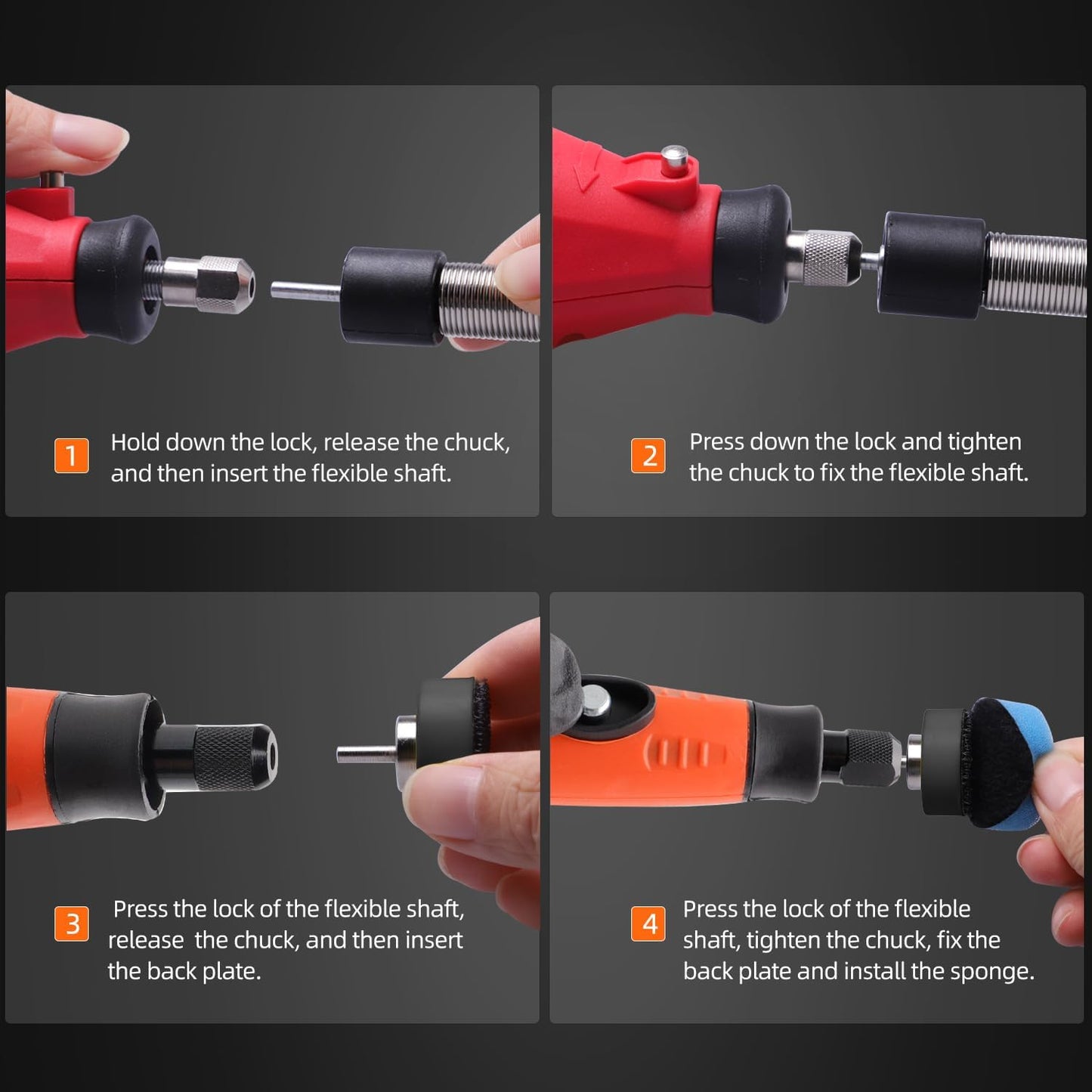 Mini Buffing Polishing Pads, 32Pcs Mini Detail Polisher Pads Use On Rotary Tools,Cordless Electric Drill, Polisher Tool for Tight Area Detailing Polishing Waxing and Sealing Glaze -HTDEPMIXUS