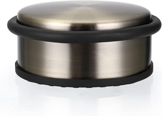 Sumnacon Heavy Duty Floor Door Stopper No Drill, Durability Stainless Steel Door Stops with Anti-Skid Rubber - Contemporary Decorative Safety Doorstop for Home Office Commercial Industrial, Bronze