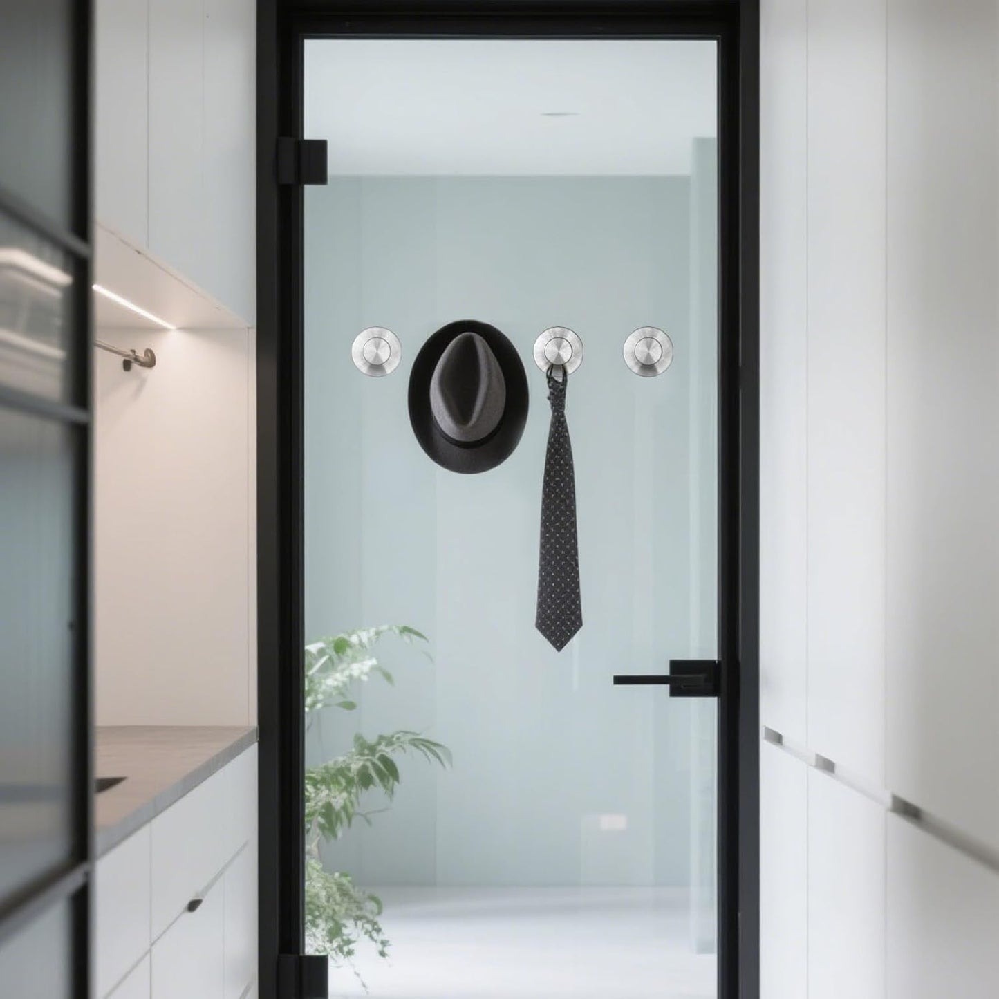 4 Pcs Suction Cup Hooks，No-Drill Suction Cup Hooks， Removable Hook，Towel Hook，Suction Hook for Shower,Bathroom, Bedroom, Glass Window