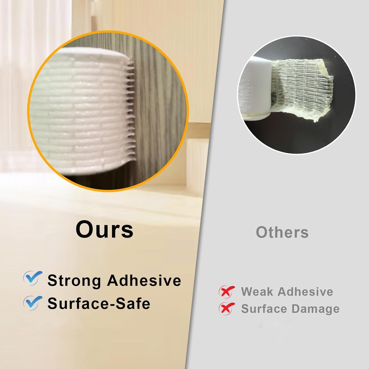 Weather Stripping Door Seal Strip, Strong Adhesive Doors and Windows Insulation Soundproof Weatherproof Foam Tape for Sliding Door, Front Door Frame, Window, Lightproof(3/4 In x 3/4 In x 13Ft)