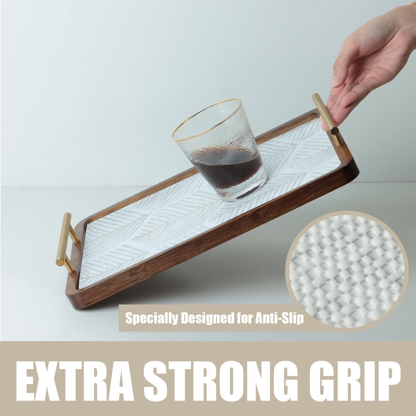 Shelf Liners for Kitchen Cabinets, Non Adhesive and Strong Non-Slip Shelf Cabinet Drawer Liners for Kitchen Wire Fridge, Waterproof Shelf Drawer Liner,Easy to Clean,12IN x 20FT