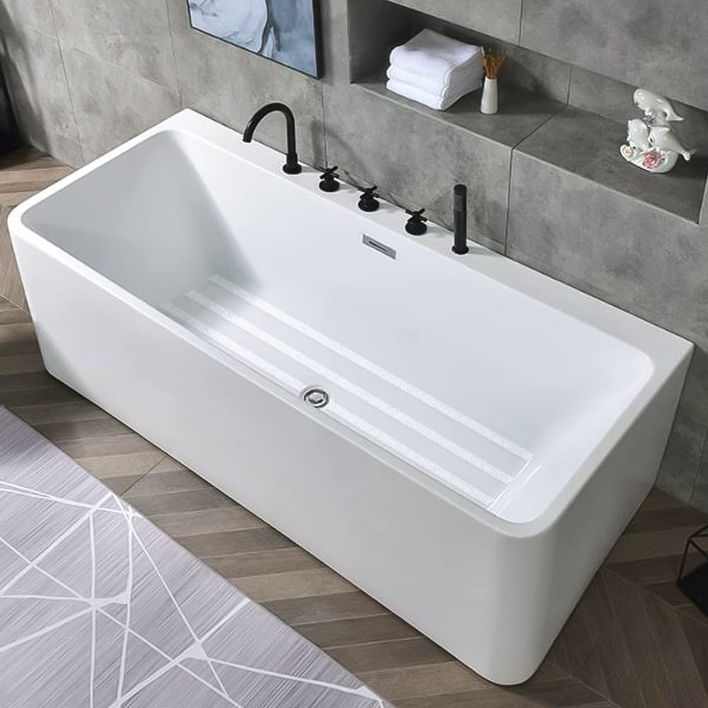 Anti Slip Tape Transparent, More Clear and Comfortable Safety Track Tape (1" Width x 190" Long, Clear)