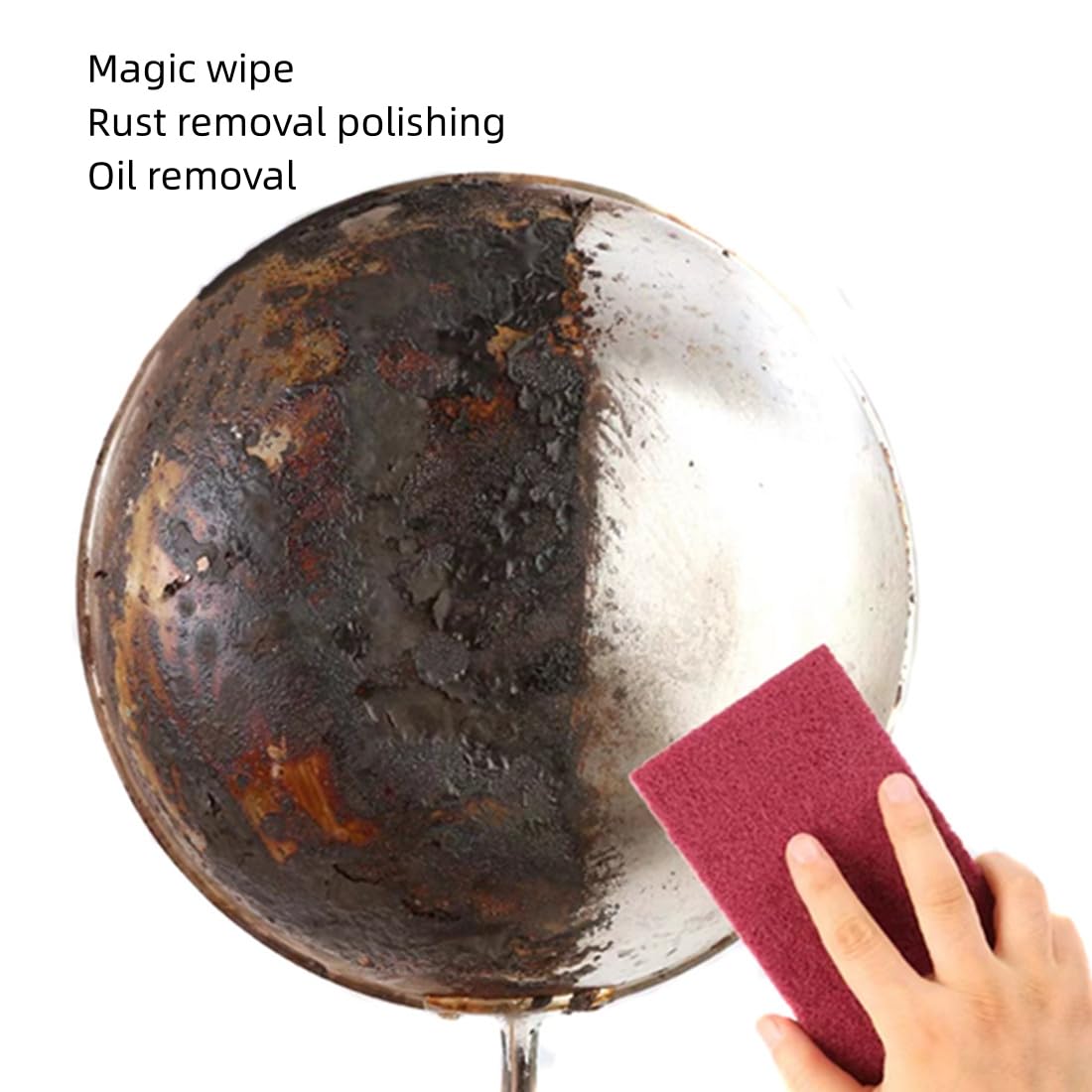 3M Scotch Brite 7447 Very Fine Grade General Purpose Sanding Hand Pads 6Pcs 200 x 125mm/8" x 5" Red