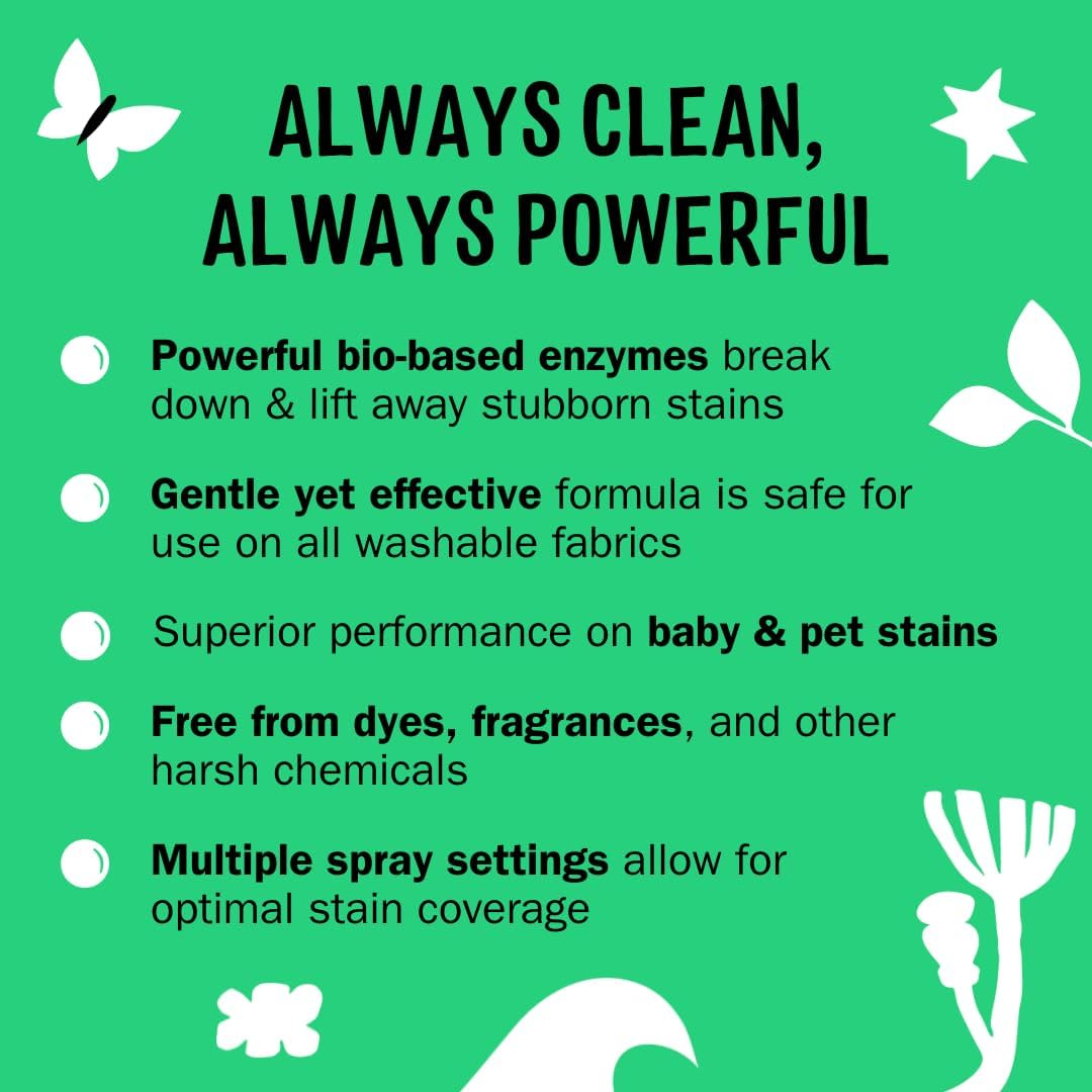 Molly's Suds Stain Remover Spray | Gentle Yet Powerful, Great for Baby & Pet Stains | Clean, Simple Ingredients (Fragrance Free) (3 Fl Oz (Pack of 1))