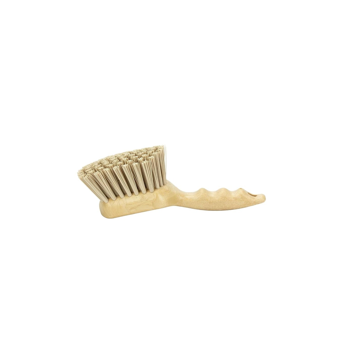 SPARTA 40541EC25 Plastic Scrub Brush, Utility Brush, Kitchen Brush With Hanging Hole For Cleaning, 8 Inches, Tan
