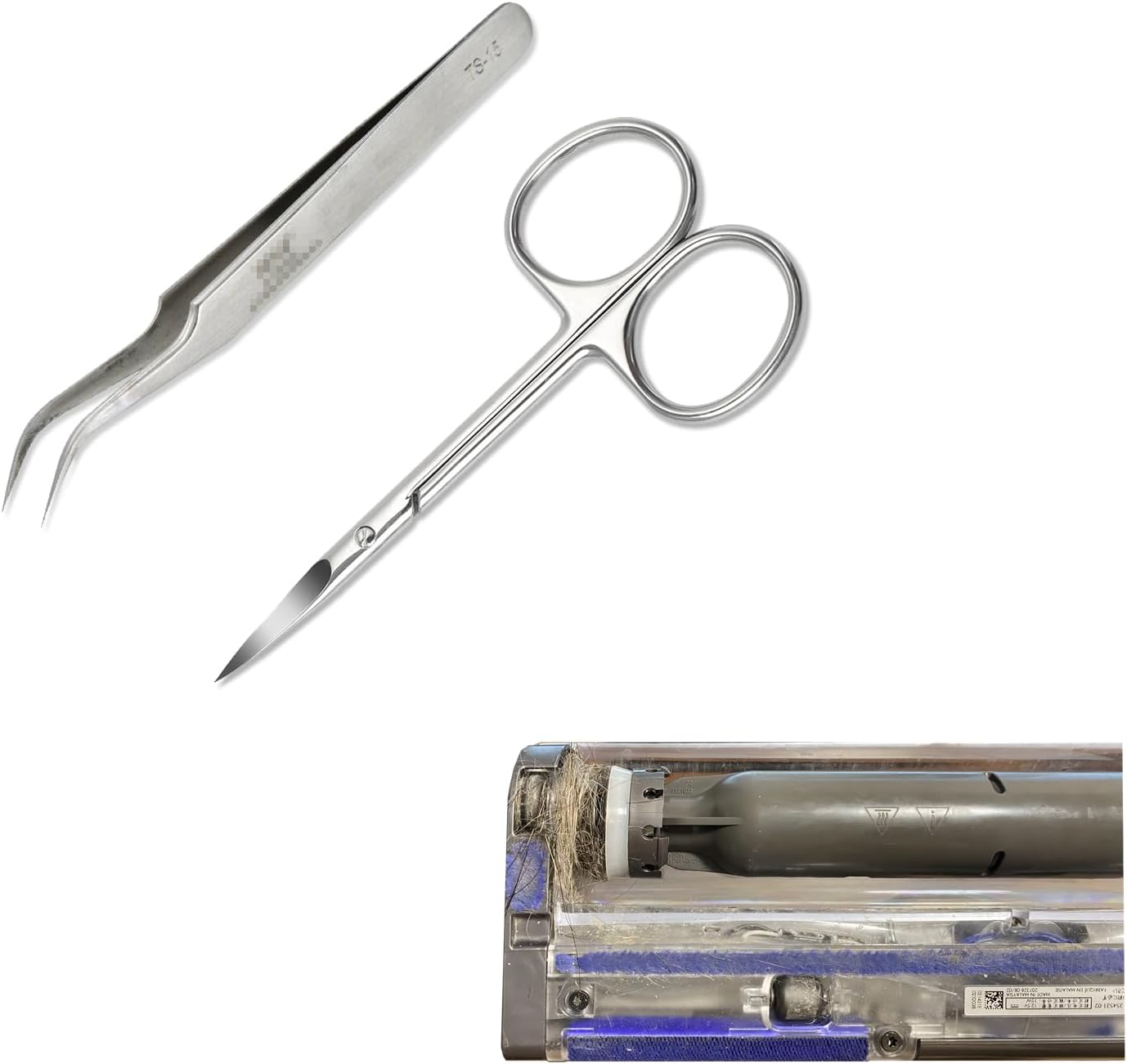 Cleaning Tool Kits, Hair Removal Tools for Vacuums Wheels (Long Hair, Pet Hair Wrapping)