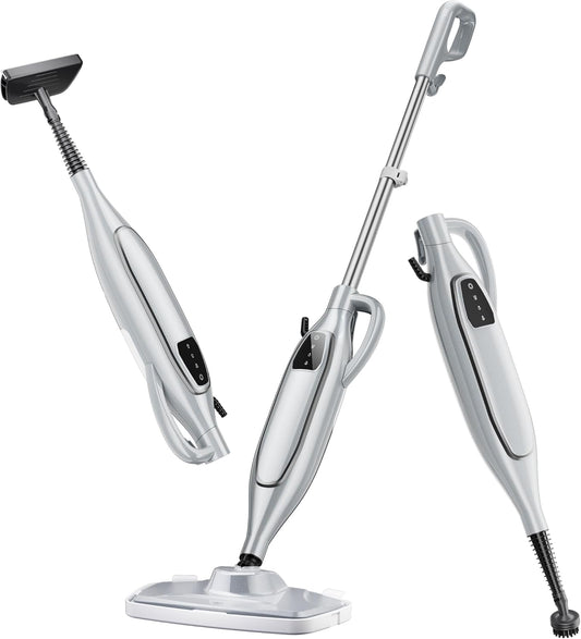Steam Mop, 11-in-1 Powerful Steam Cleaner for Home with 11.8 OZ Water Tank & 23FT Power Cord, Handheld Detachable Steam Mops for Floor Cleaning MultiPurpose Steamer for Hardwood, Tile, Furniture