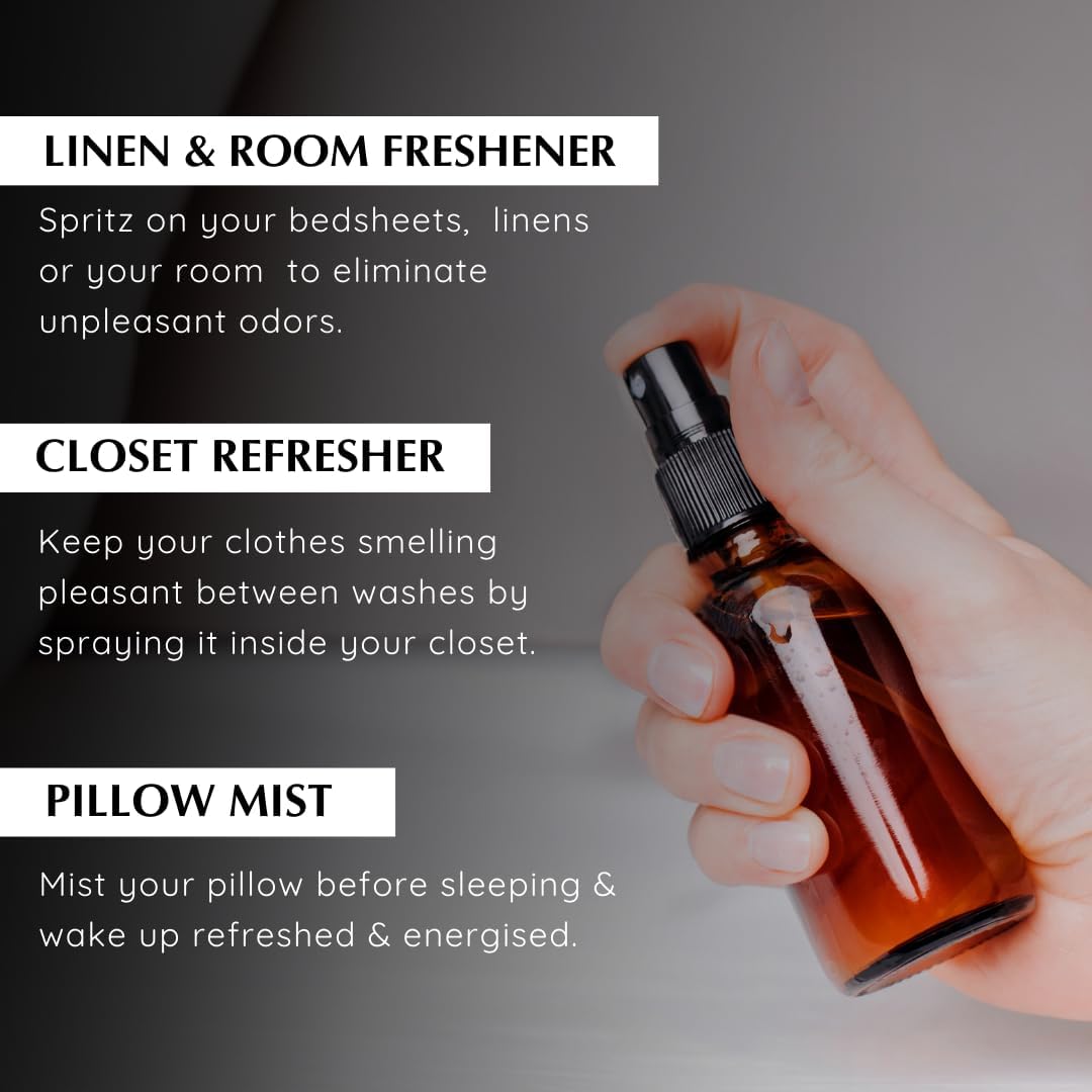 Lavender Room, Linen & Pillow Spray by Aromafume | 100ml/3.38 fl oz | with Pure Lavender Essential Oil | Aromatherapy Spray for Relaxation, Sleep & Stress Relief | Mist for Bedding, Fabrics