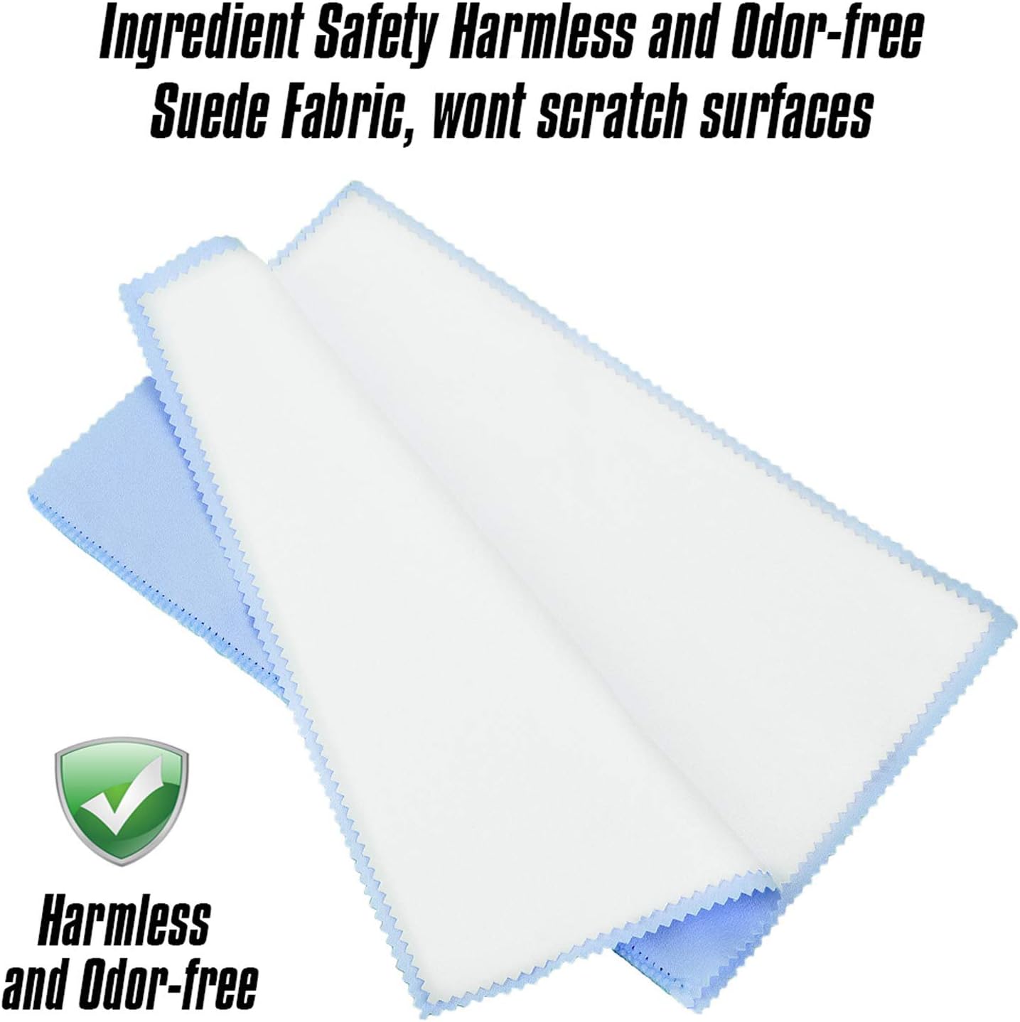 SEVENWELL Silver Polishing Cloth, Jewelry Cleaner Cloth for Sterling Silver Jewelry, Gold, Platinum, Silverware, Diamonds, Gemstones, Coins (Blue)