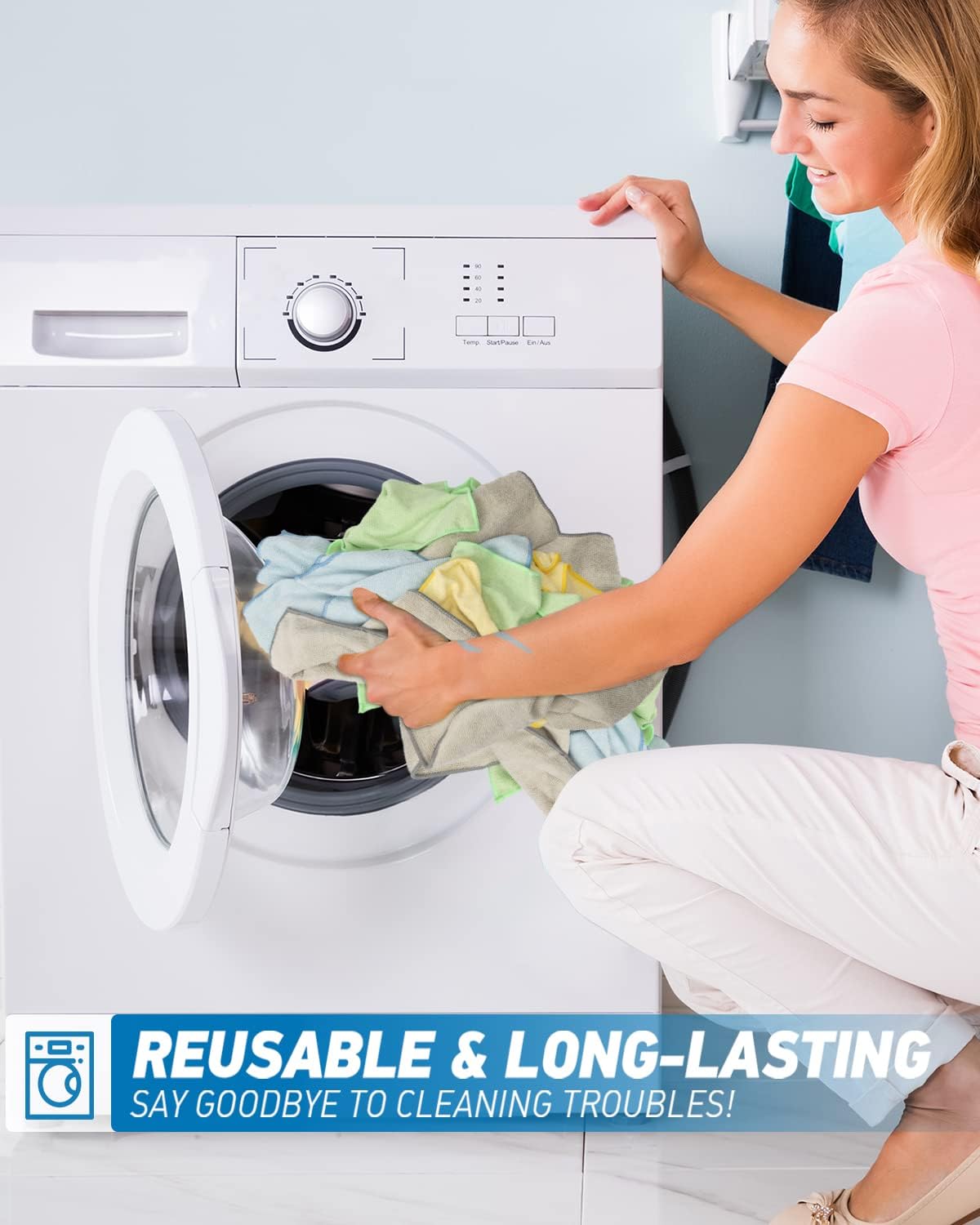 Microfiber Cleaning Cloth-24Pcs (13x13 inch) Ultra Soft Highly Absorbent Rags for Housekeeping-Machine Wash (Purple)