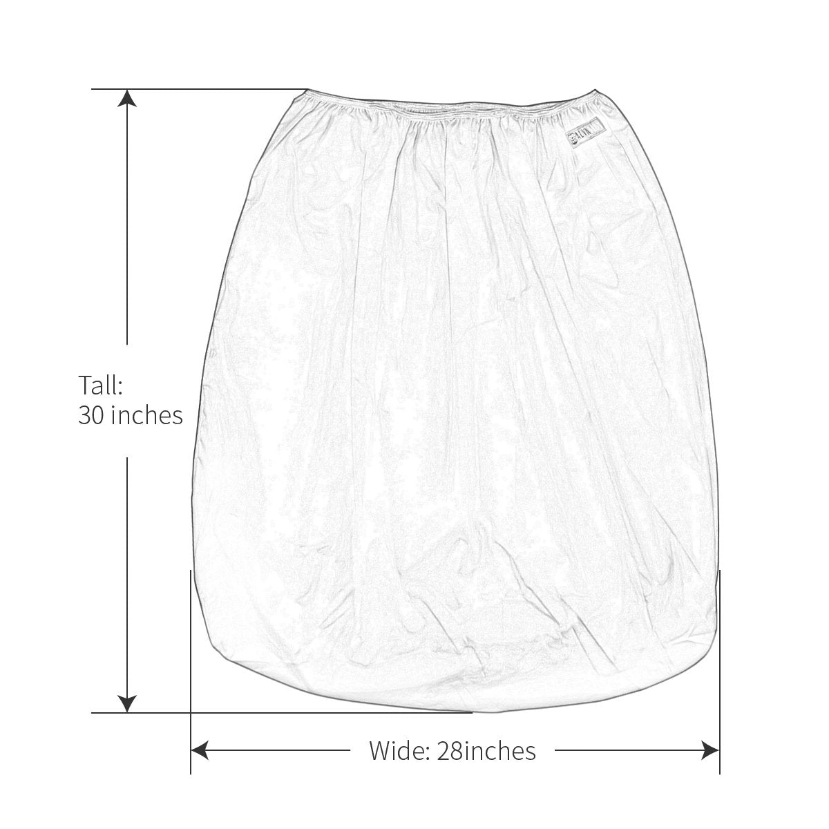 ALVABABY 2 Pack Reusable Diaper Pail Liner for Cloth Diaper,Rubbish Bag,Laundry,Fits for 13.3 Gallon Trash Can and Diaper Pails,Kitchen Garbage Cans Black +Gray PL-B2629