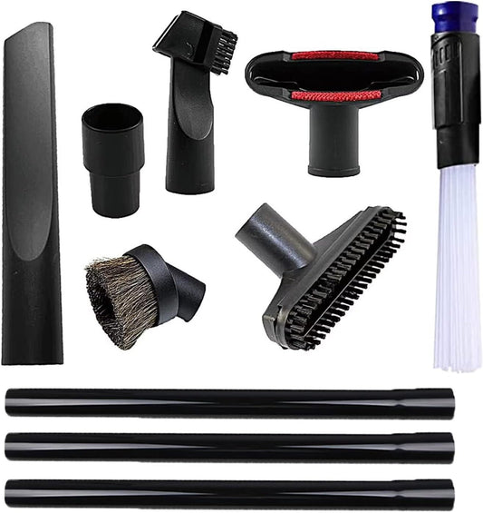 Vacuum Attachments for Shop Vac Accessories 1 1/4 inch & 1 3/8 inch Household Cleaning Kit With Adapter（10 Pcs）