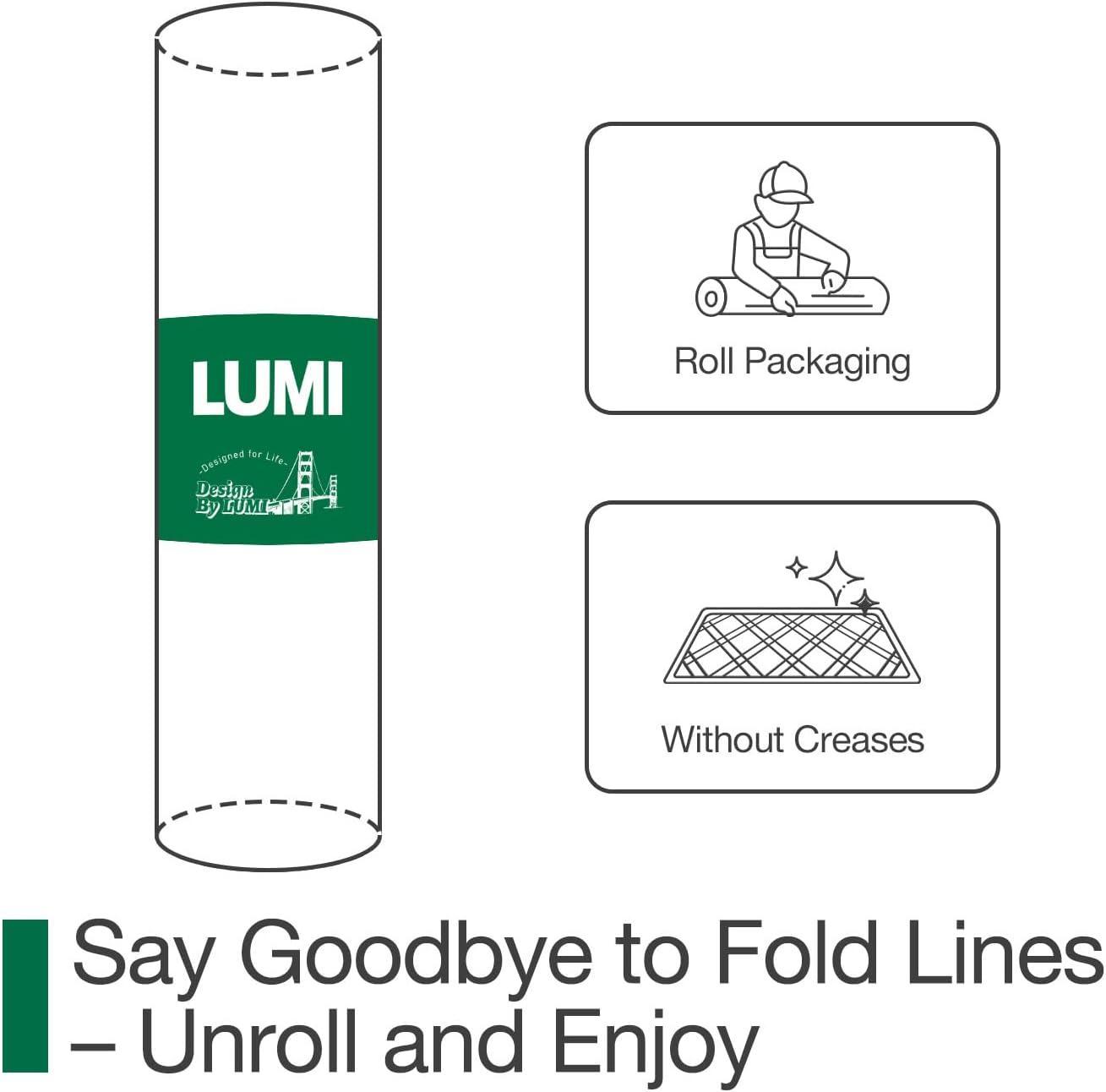 LUMI Ultra Thin Door Mat for Entryway, 24"x36" Low Profile Non Slip Rubber Backing Indoor Doormat, Easy Clean Welcome Entrance Mat for Inside House, Patio, Brown