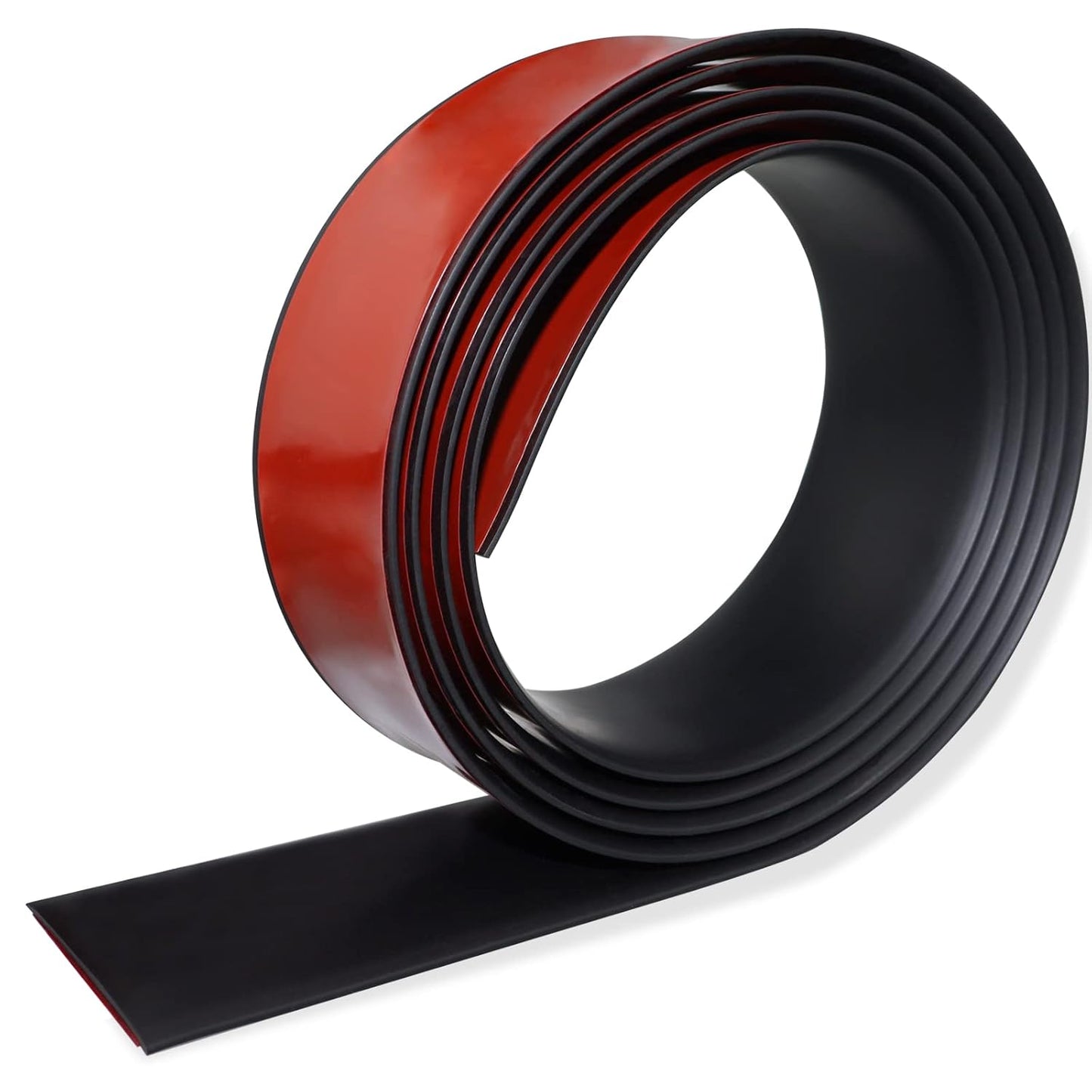 Floor Transition Strip Self Adhesive Floor Cover Strips Laminate 1.57" Wide Vinyl Flat Divider Transitions (4cm, 10Ft, Black)