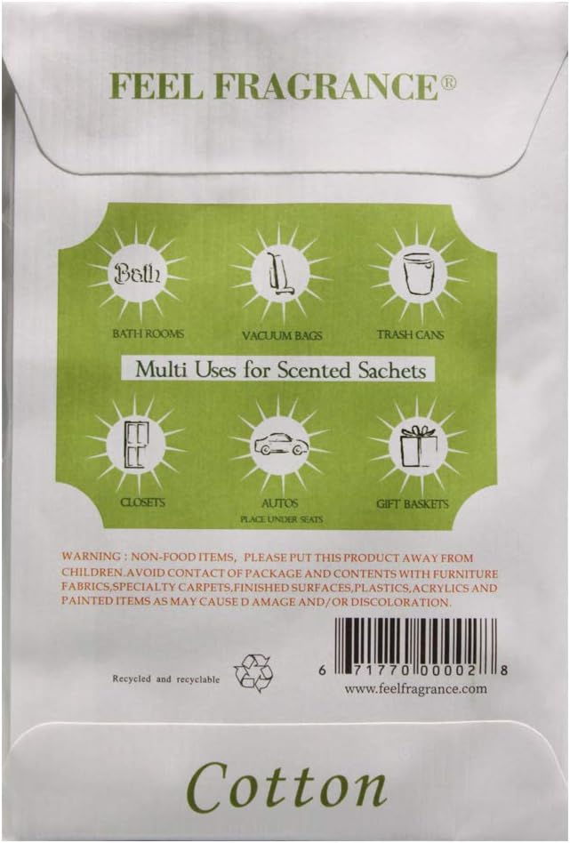 Scented Sachets for Drawer,Lot of 8 (Cotton)