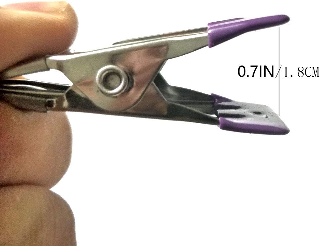 Stainless Steel Clothes Pins: 30 Packs Metal Beach Towel Clips, Pool Cover Clips,Heavy Duty Close Pins ，Hanging Towel Clamp Cloth Clips，Beach Chair Towel Clip