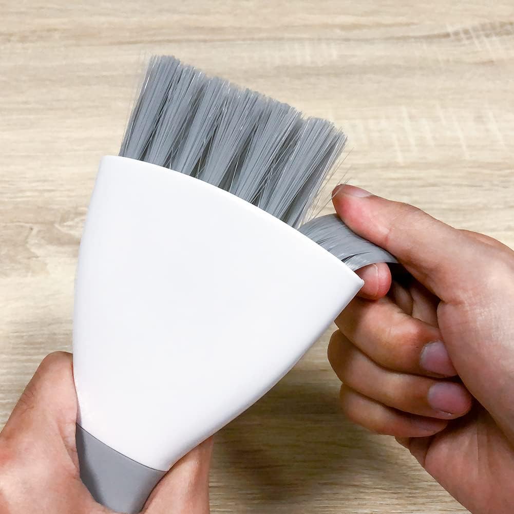 Small Dust Pan and Brush Broom - Dust Pan and Brush Set, Small Dustpan and Brush Set, Hand Broom and Dustpan Set, Dustpan with Brush, Dustpan and Brush Set is Daily Clean Tool for Family. （Gray 2 Set）
