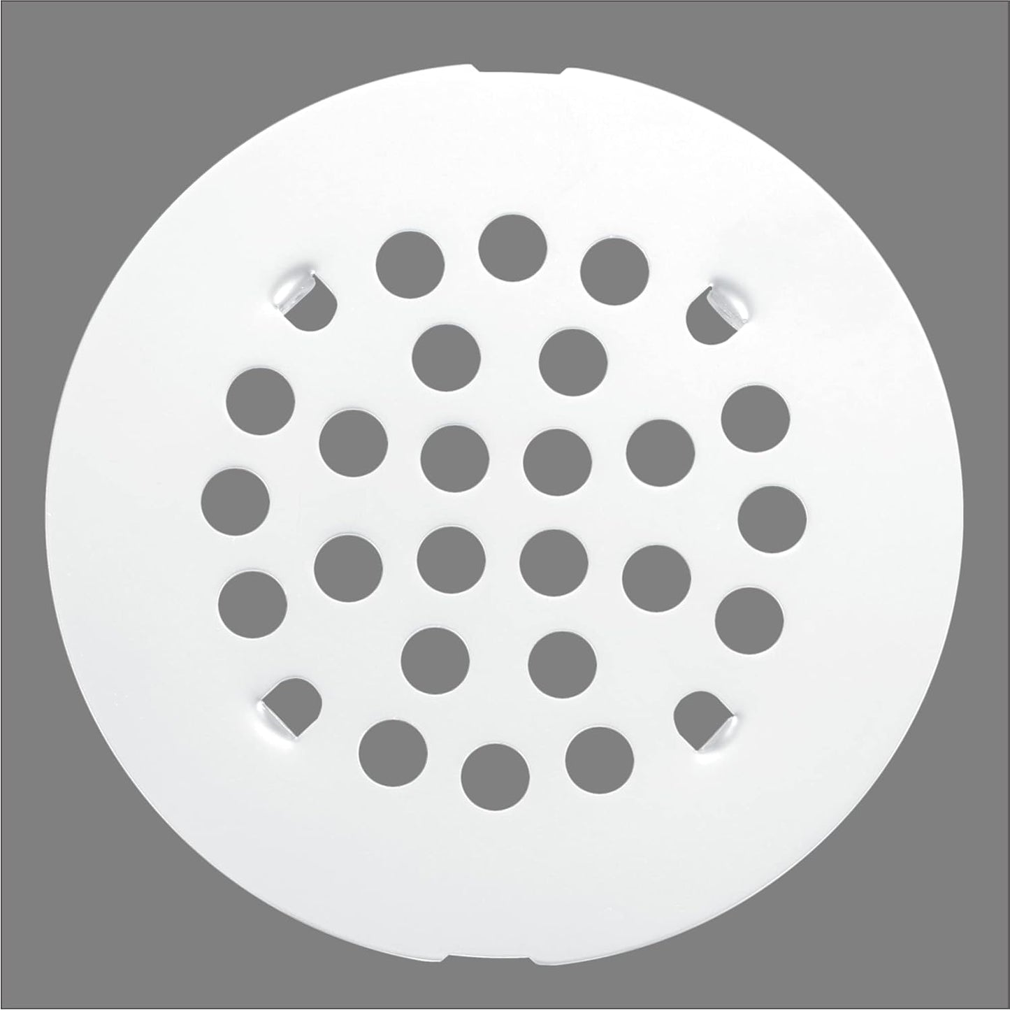 rrajj 4-1/4 (4.25) Inch(108mm) Round Snap-in Shower Floor Drain Cover Replacement Cover (White)