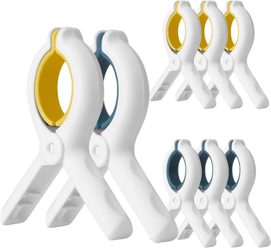 Extra LargeTowel Clips for Beach Chairs 3 Pack,3.7 Inch Beach Towel Clips,Towel Clips Strong gripping Power Suitable for Family Vacation and Poolside Leisure