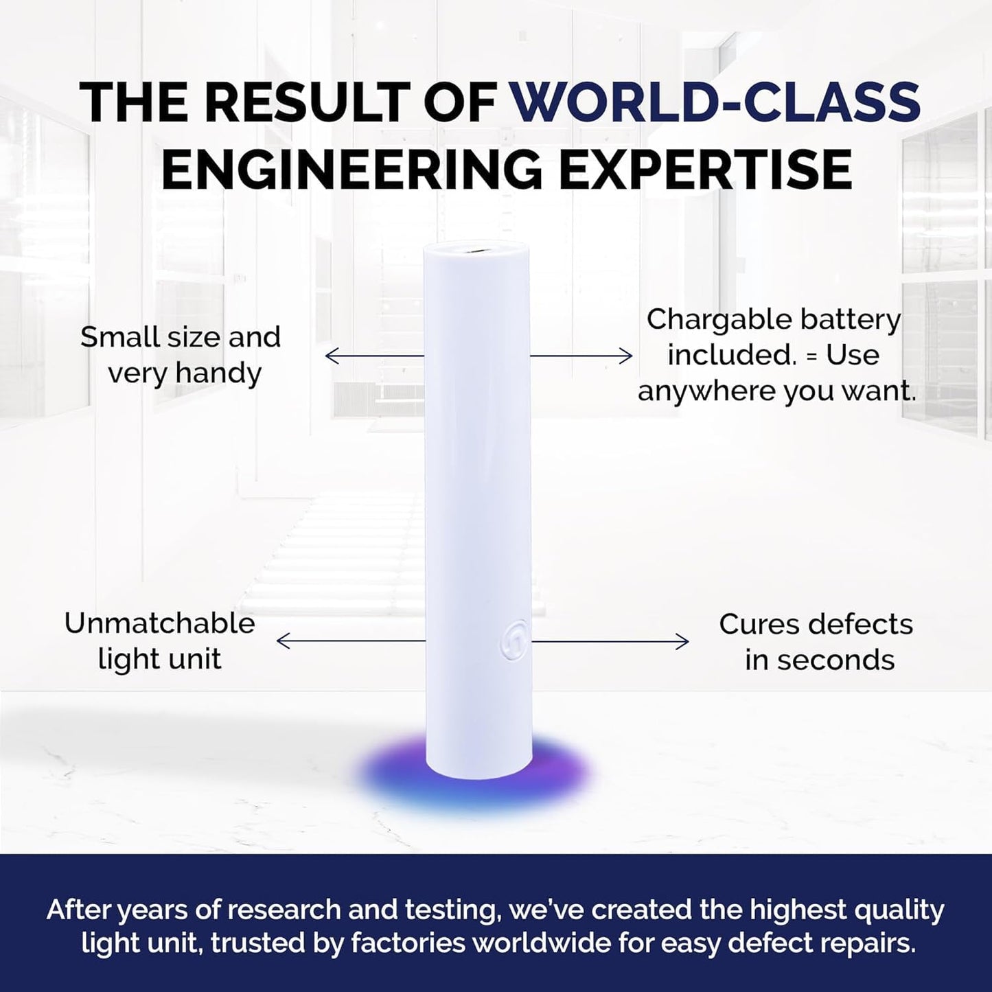Tile Repair Kit by Stowsen - Also Works as Bathtub Repair Kit I Ideal to Fix Your Broken Chip or Crack on Marble, Corian, Porcelain and Granite Countertops