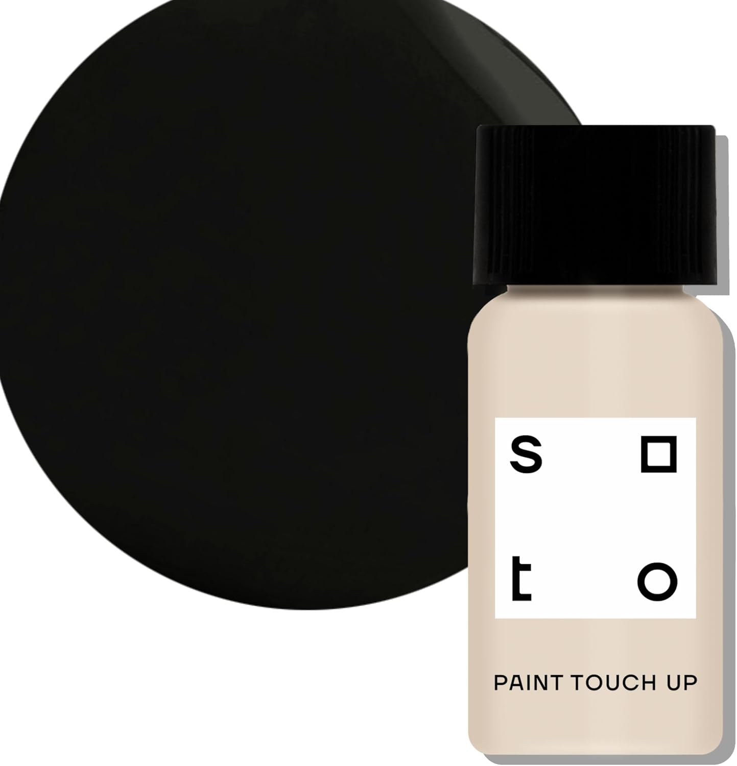 soto Black Paint Touch Up, Multi-Surface, Matte Finish (No. 70 Mars Black) — 10 Milliliters of Scratch Repair for Furniture, Walls, Cabinets, Trim, Doors, Indoor/Outdoor