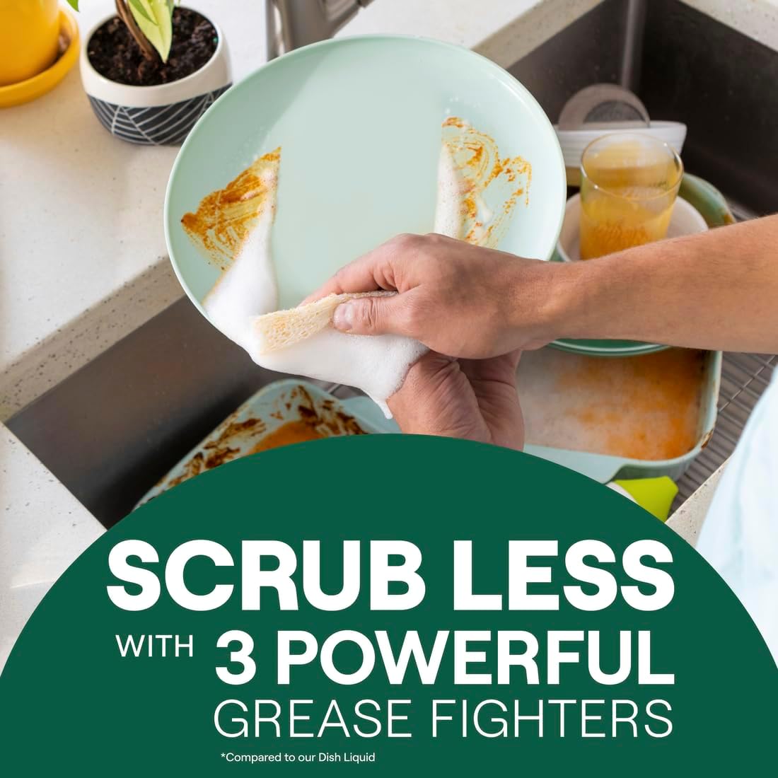 Seventh Generation Foaming Dish Spray, 3X Grease Fighters, Free & Clear, 16 Fl. Oz.