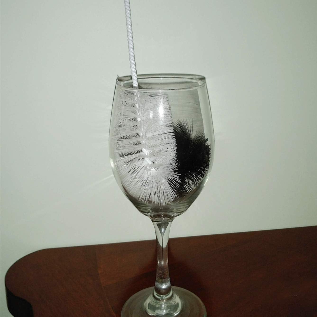 NewFerU Bottle Cleaning Brushes Long Handle Thin, Small Big Wire Cleaner Bendable Flexible for Water Wine Baby Bottles, Pipe, Tube, Hose, Flask (4)