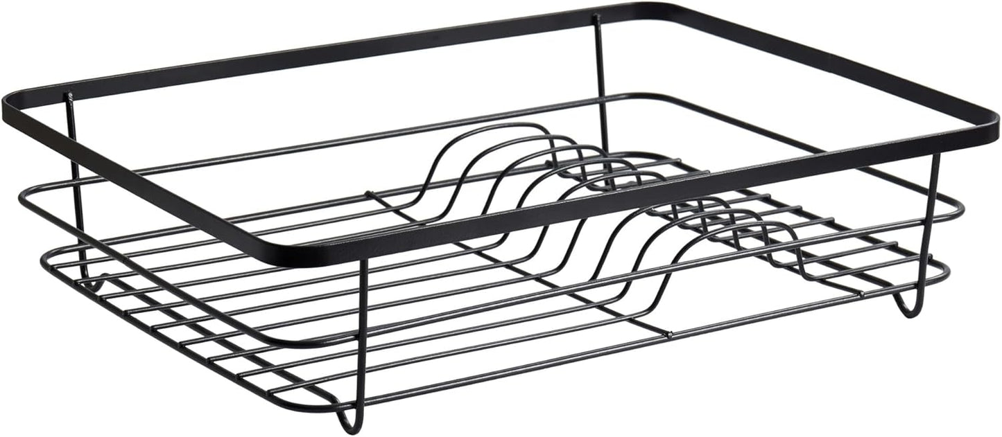 Dish Drying Rack 3 Piece Dish Drainer with Drainboard Set for Kitchen Counter – Kitchen Dish Rack with Removable Utensil Holder & Swivel Spout for Countertop – DishRack for Plates, Cups & Organization