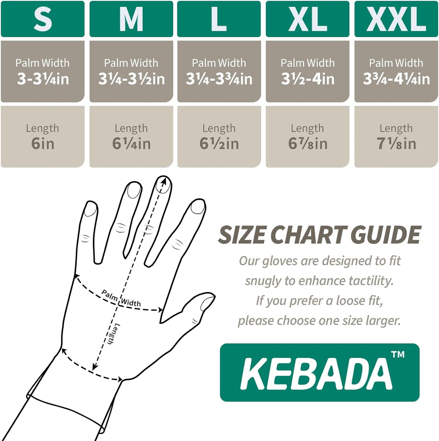 Kebada W2 Safety Work Gloves, Micro-Foam Nitrile Coated Gloves, Touchscreen,Ideal for Package Handling, Gardening, Construction, 1 Pair Medium