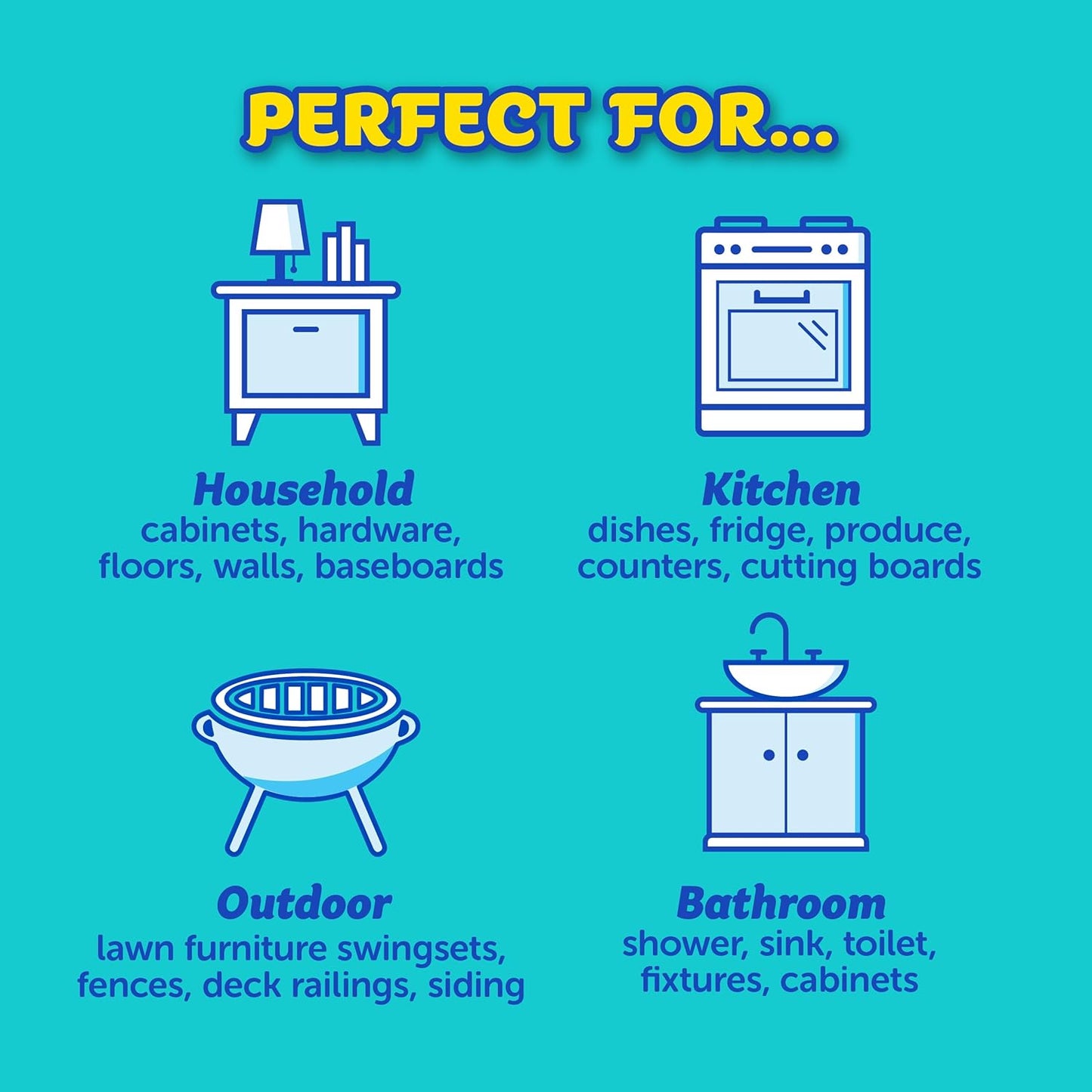 Scrub Daddy + 2x Cif All Purpose Cleaning Cream, Lemon - Multi Surface Household Cleaning Cream Scratch-Free Multipurpose Dish Sponge