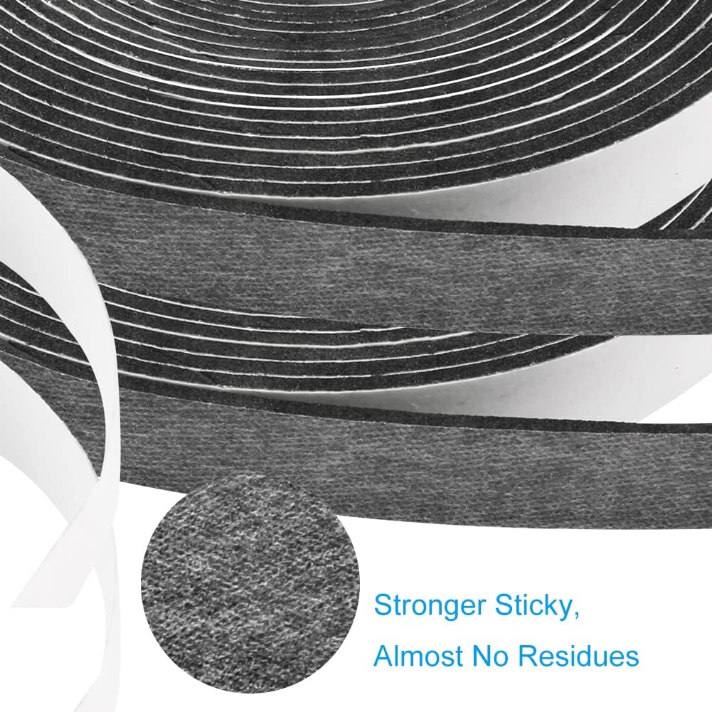 Seal Foam Tape,1/2 Inch W x 1/16 Inch T Weather Stripping for Door and Window, High Density Single Sided Closed Cell Door Insulation Weather Strip,2 Rolls 16FT Long Each