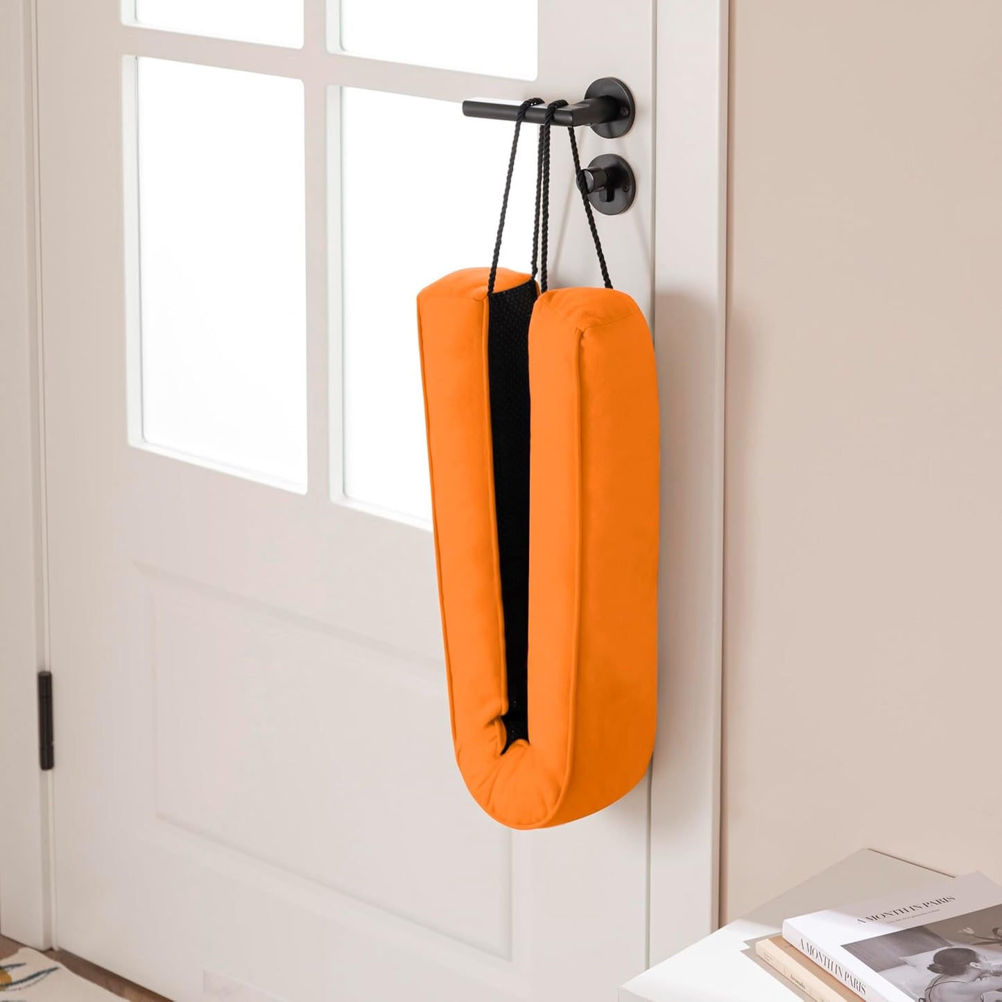 Sunolga 38" Door Draft Stopper Blocks Hot and Cold Air with Removable Washable Cover for Gaps Up to 3", All-Season Seal for Noise, Door Sweep for Bottom of Door and Window, Home Essentials, Orange