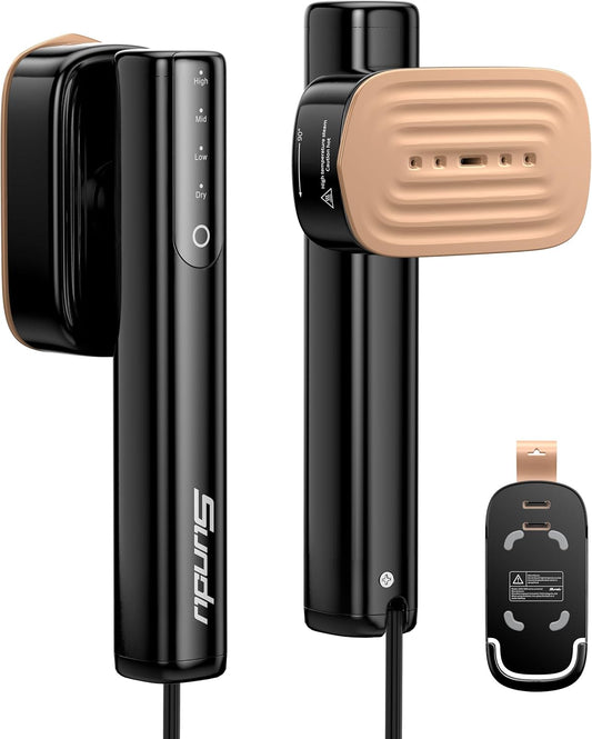 Travel Steamer for Clothes, Portable Handheld Design, Clothing Wrinkles Remover, Strong Penetrating Steam, 1200W Powerful 2 In 1 Steamer & Iron, 100ml Big Capacity, Home, Office, Travel