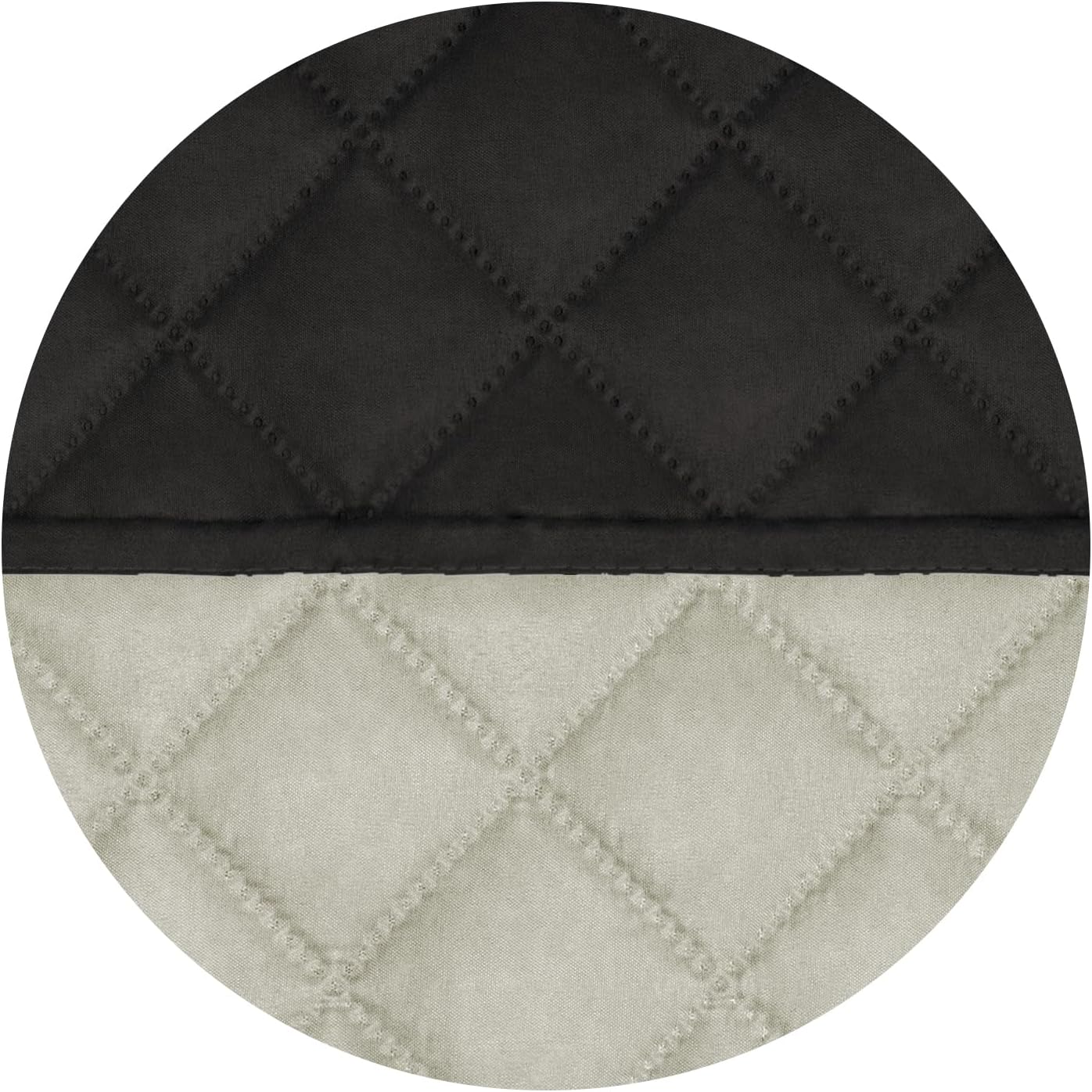 PureFit Reversible Quilted Sofa Cover, Water Resistant Slipcover Furniture Protector, Washable Couch Cover with Non Slip and Elastic Straps for Kids, Dogs, Pets (Oversized Loveseat, Black/Beige)