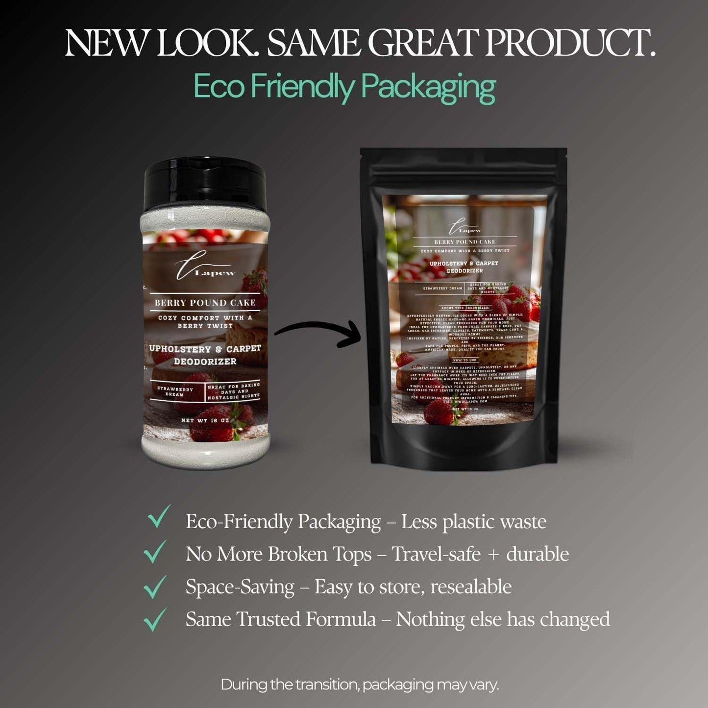 Berry Pound Cake Carpet Freshener Powder: Powerful Odor Eliminator for Home, Upholstery Deodorizer, Carpet Deodorizer, Pet Urine, Cat Litter Box - Strawberry Pound Cake Fragrance