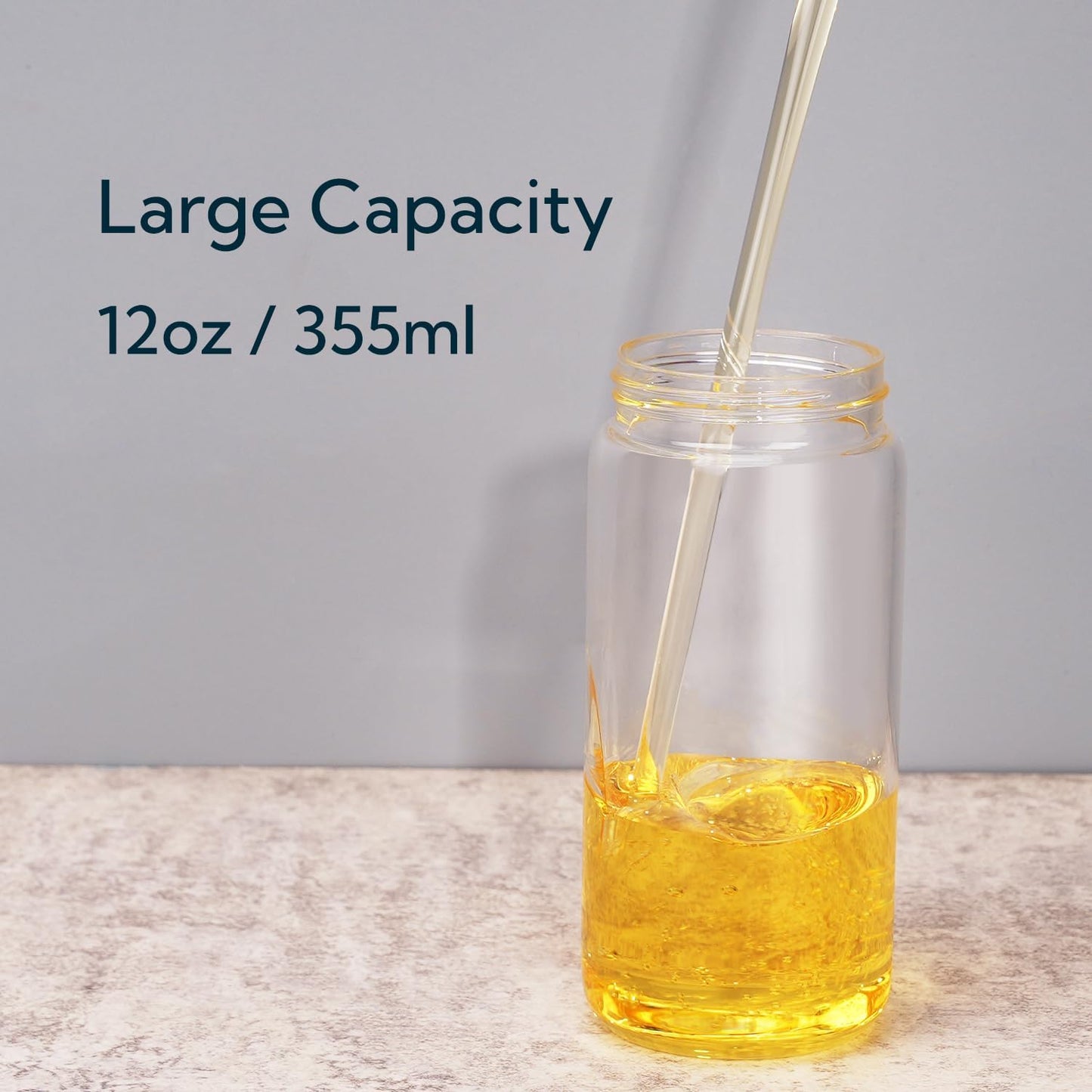 KITCHENDAO Precision Pour Glass Oil Dispenser with 3 Modes, Drip-free Spout, Two Adjustable Flowing Speed, 12 oz Vinegar Dispenser Bottle for Kitchen, Borosilicate Glass Olive Oil Bottle for Cooking