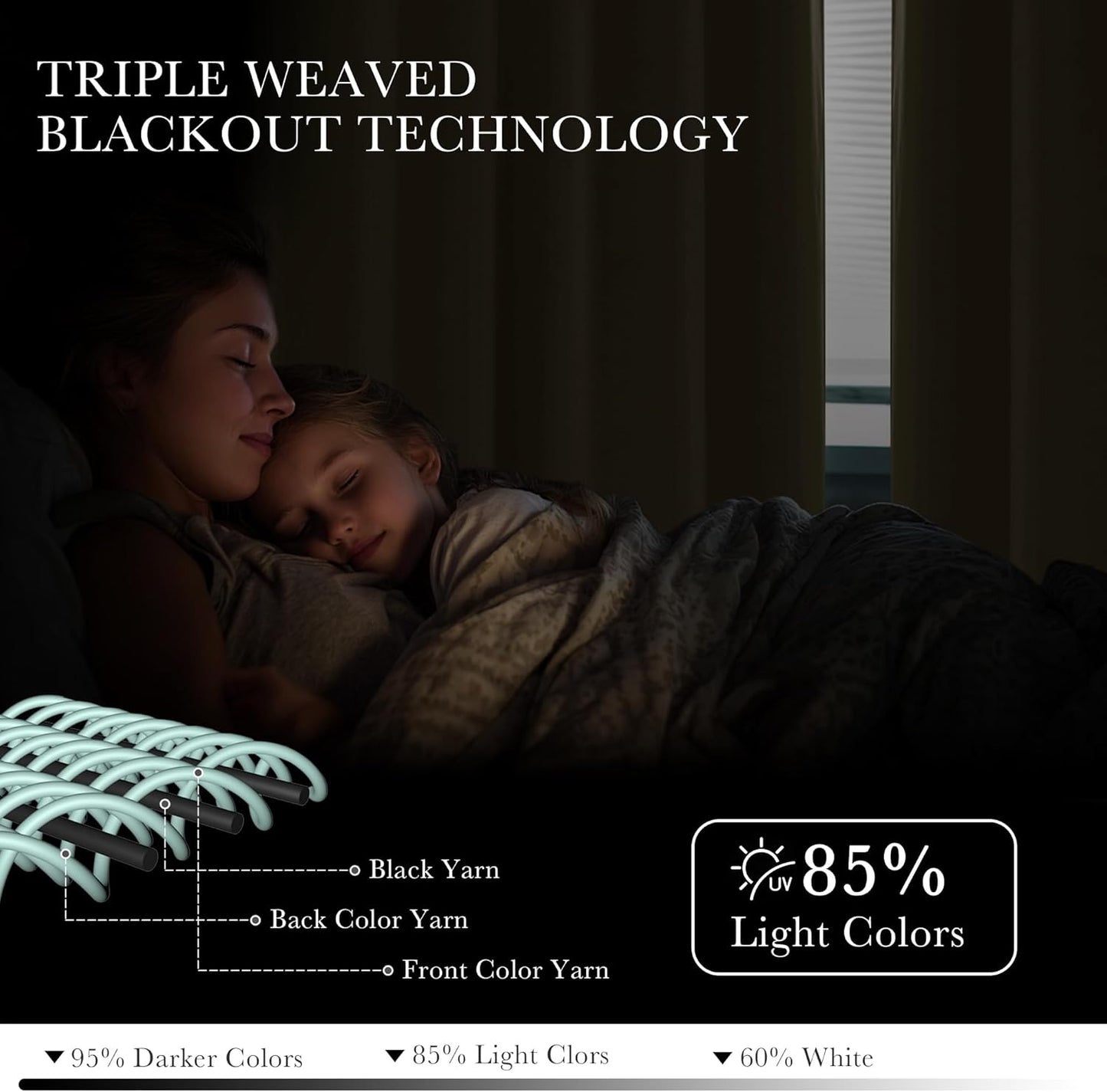 PONY DANCE Blackout Small Window Curtains for Bathroom 36 inch Length, Room Darkening Light Block Short Privacy Solid Drapes for Kitchen Bedroom Basement(2 Panels, W 42 x L 36 inches, Biscotti Beige)