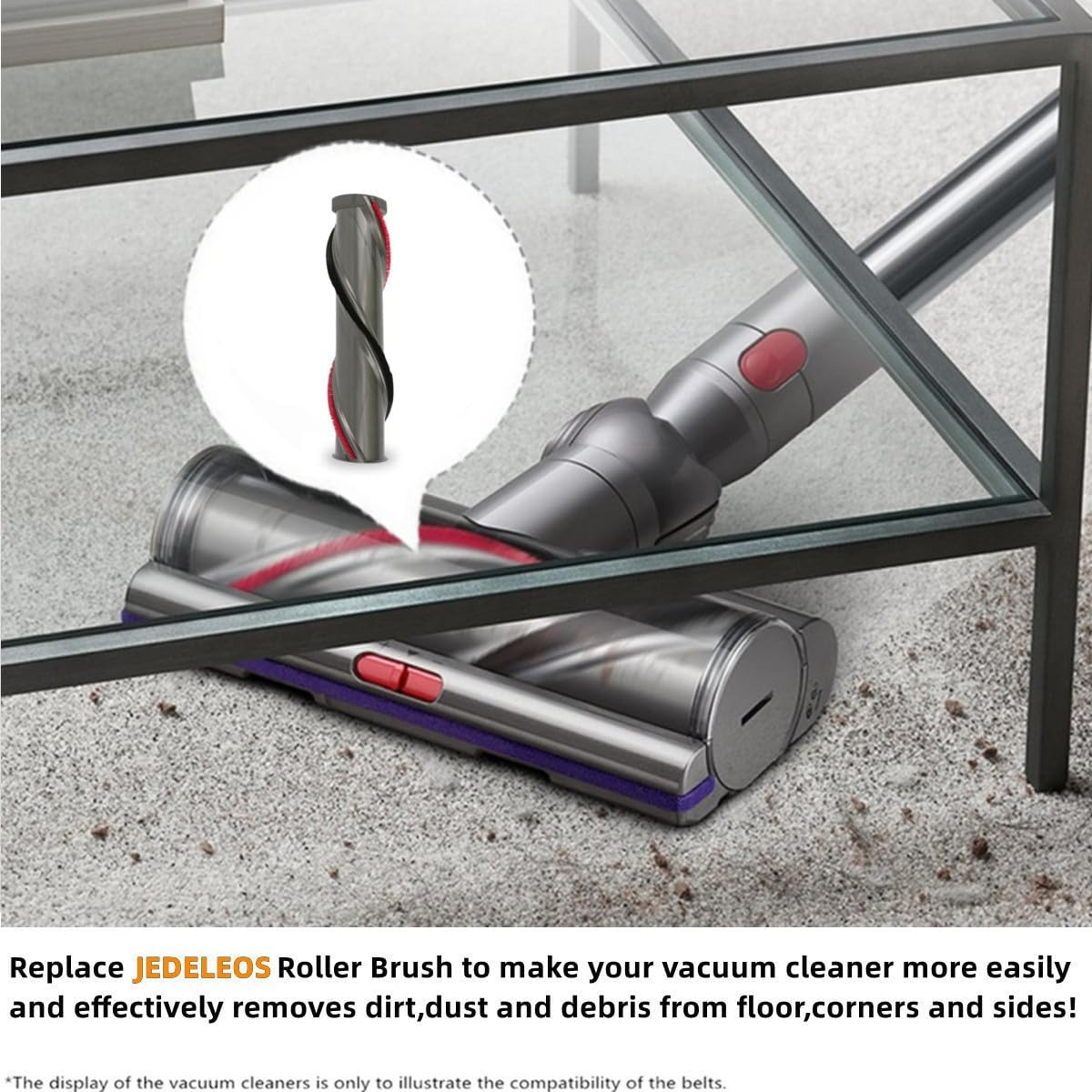 Replacement Brush Roller for Dyson V15 Detect SV22 SV47 Series Vacuum Digital Motorbar Cleaner Head, Torque Brush Bar Assembly Replace Parts 971655-01