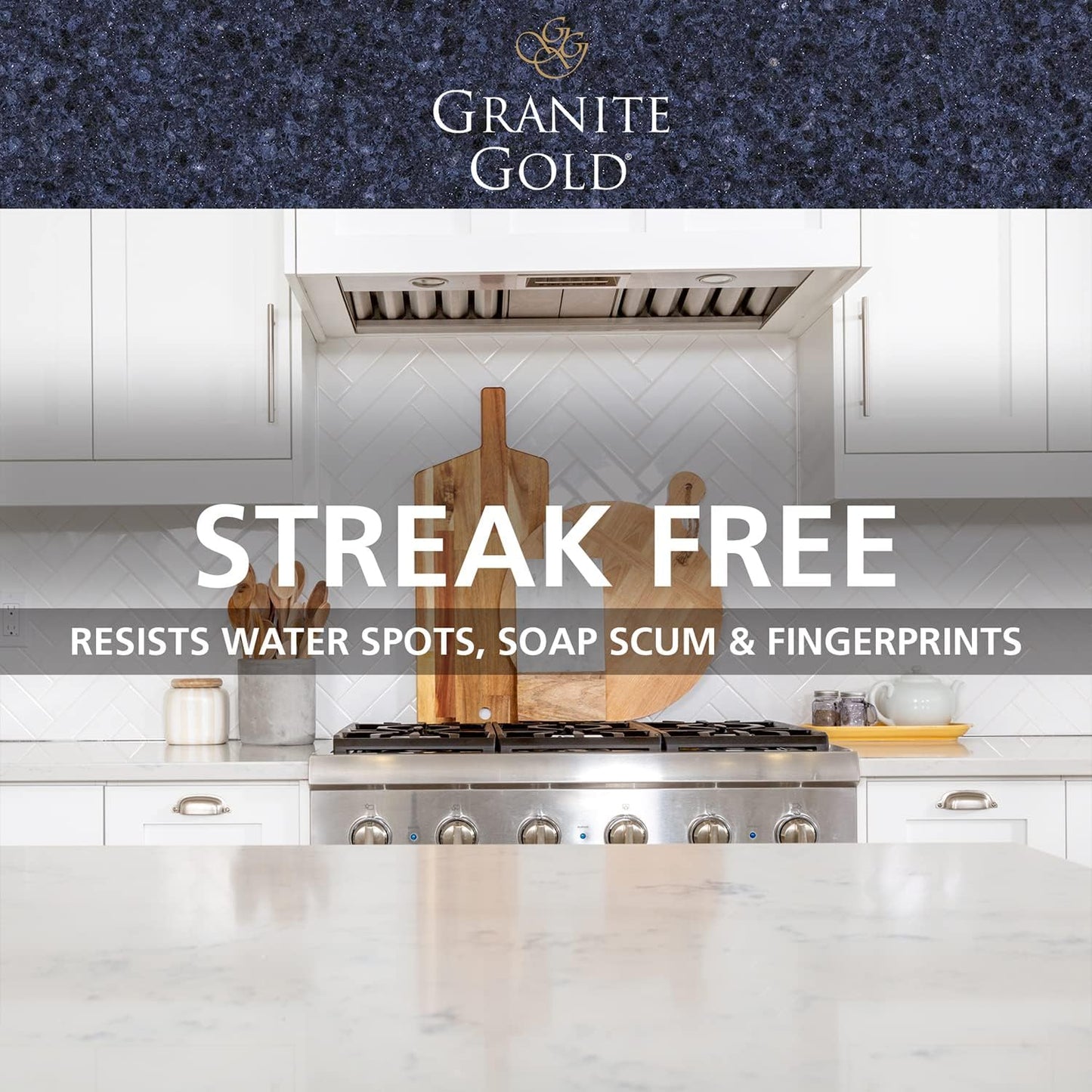 Granite Gold Quartz Clean & Shine Streak-Free Cleaner Deeps Cleans and Polishes All Quartz Surfaces Including Silestone, LG, and More, 24 Fl Oz (Pack of 1)