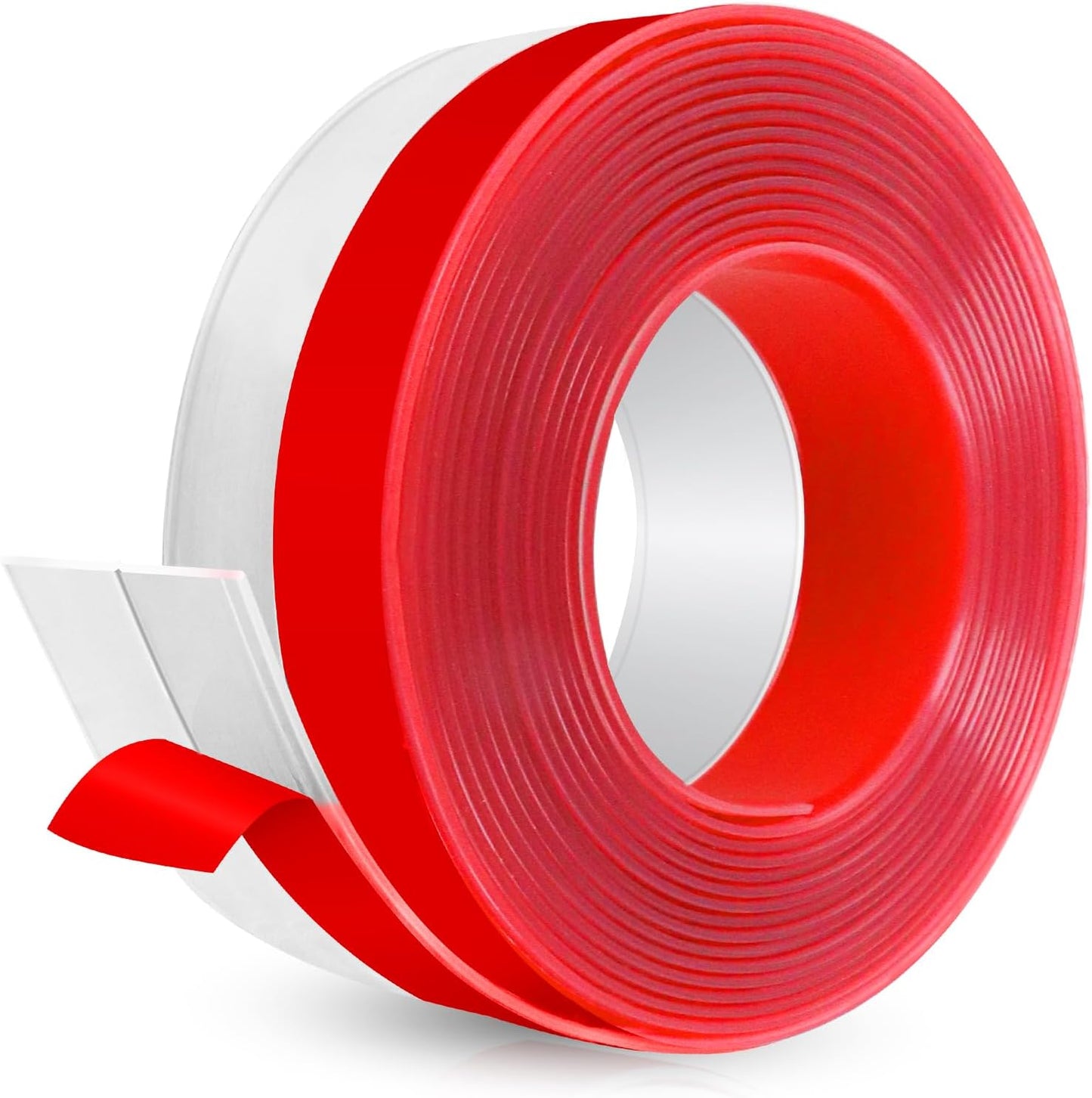 Weather Stripping Self Adhesive Door Draft Stopper Flexible Shower Door Bottom Seal Silicone Seal Strip for Sliding Glass Windows Side Gaps (Transparent, 2 Inch Wide x 40 Feet Long)