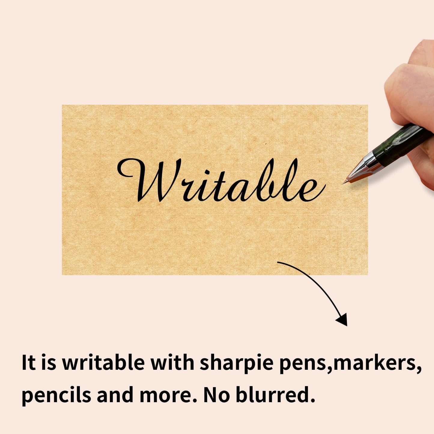 STARLIBOO Kraft Paper Rectangle Removable Moving Labels, 250 Labels, 2*3 Inch, Color-Coding Labels