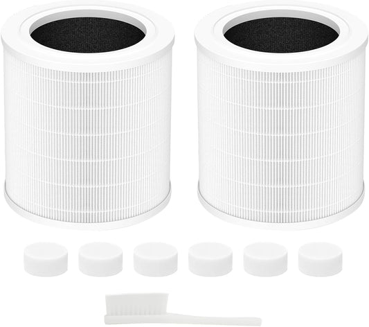 A2001 replacement filter, 3-in-1 True air purifier A2001 replacement part, compatible with par, efficient filtration with activated carbon layer, 2 packs