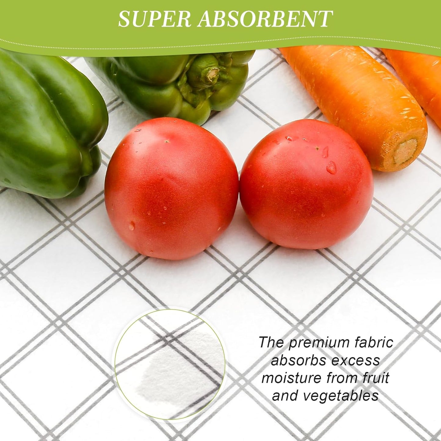 Cooyes 12pcs 12" x 24" Refrigerator Liners, Premium Absorbent Fridge Bin Liners Non-Slip Washable, Refrigerator Drawer Liners and Mats for Glass Shelves, Kitchen Cabinets, Non-Adhesive