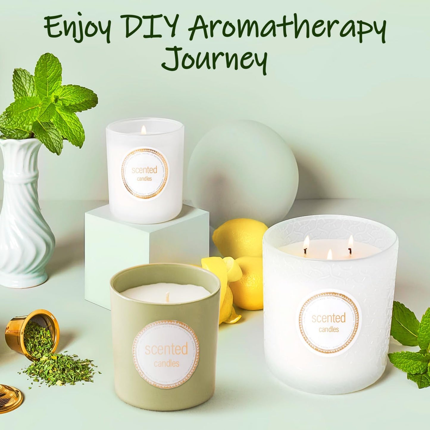 UNOTENA Soy Wax Flakes for Candle Making, Natural Candle Wax, Farm-Sourced, No Additives, Safe and Pure, 2.2LB