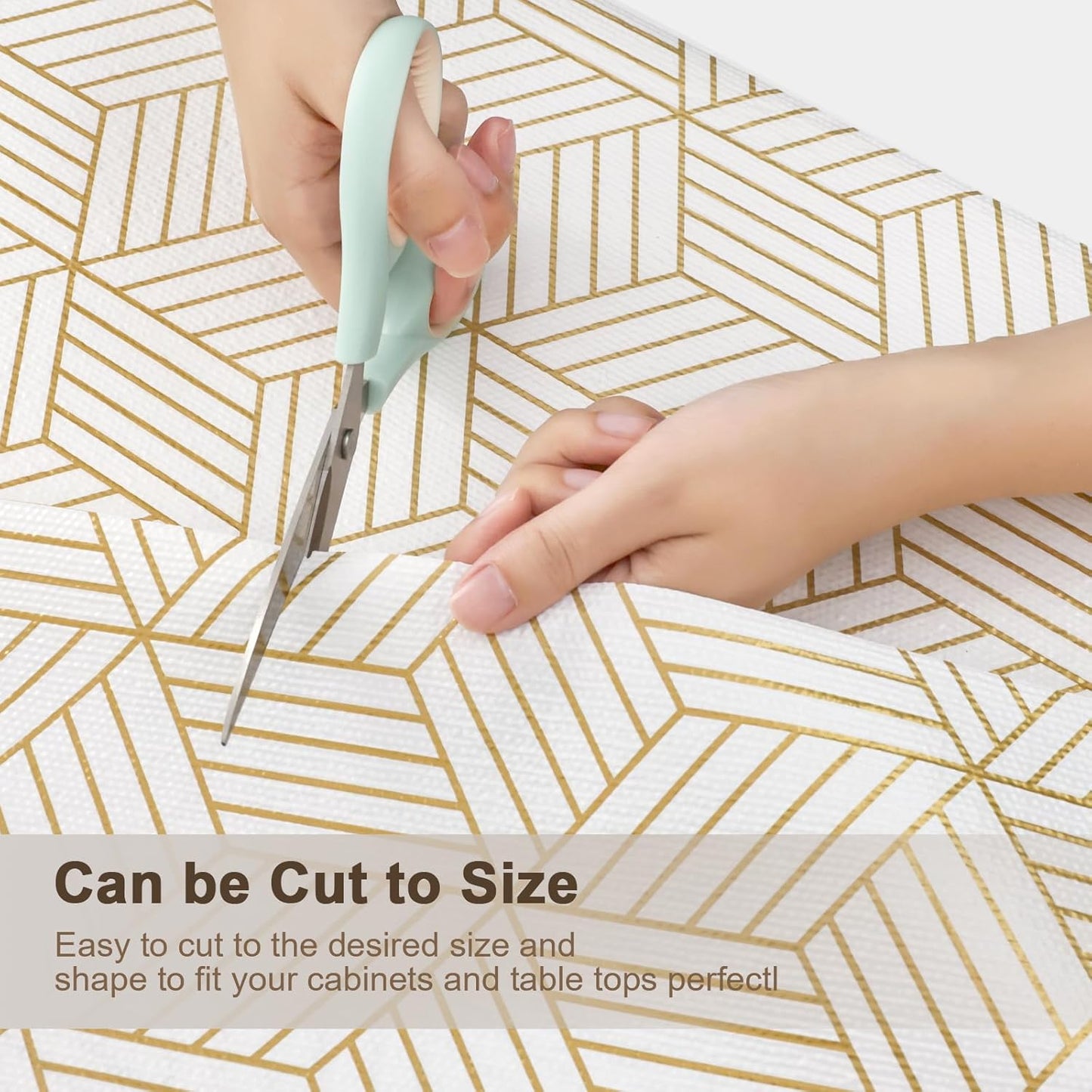 OcePor Non-Adhesive Drawer and Shelf Liner 24IN x 20FT，Non-Slip Kitchen Cabinet Liner Non-Adhesive Thick Strong Grip Waterproof Washable